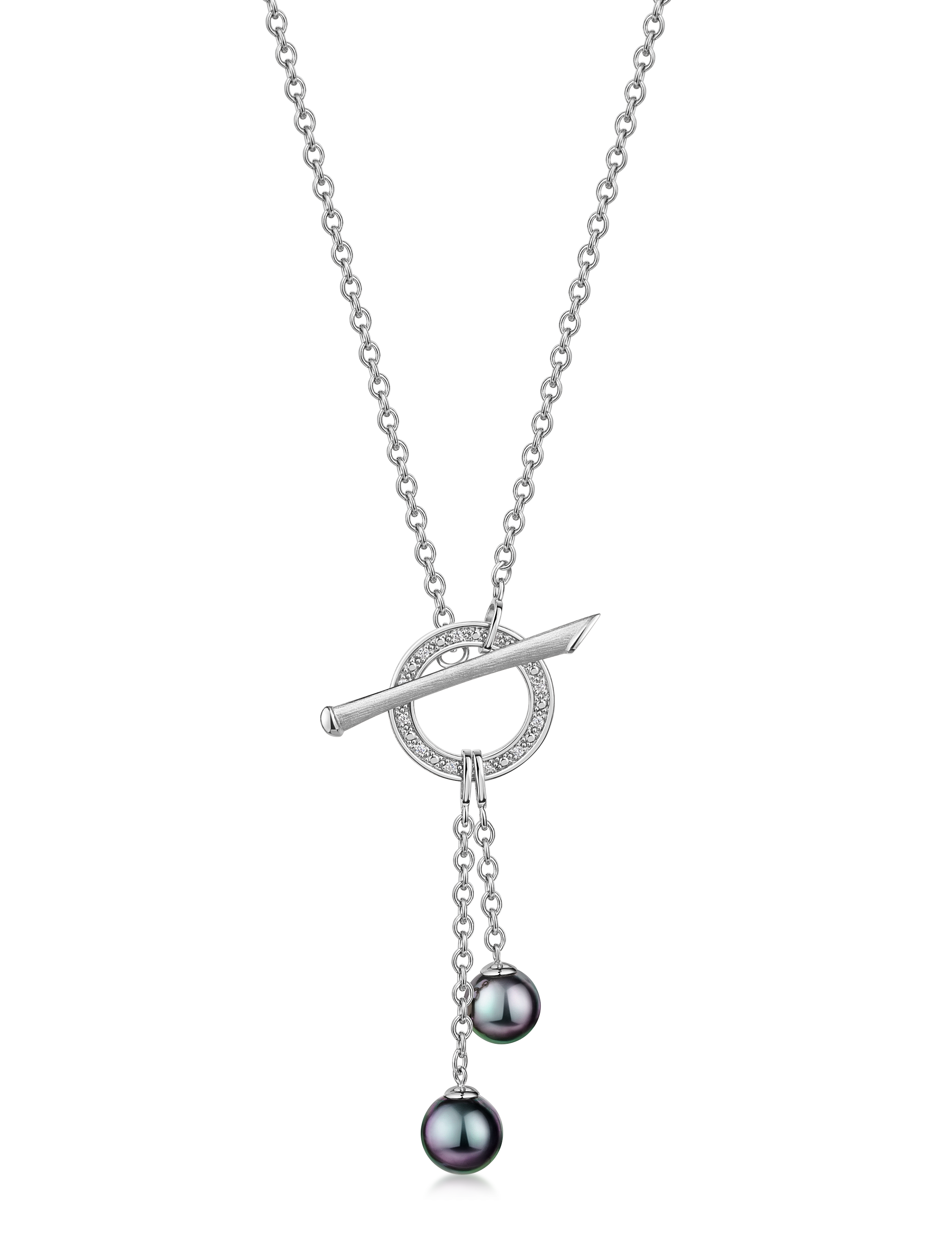 Collier Ankerkette 925/- Silber rhodiniert 50 cm