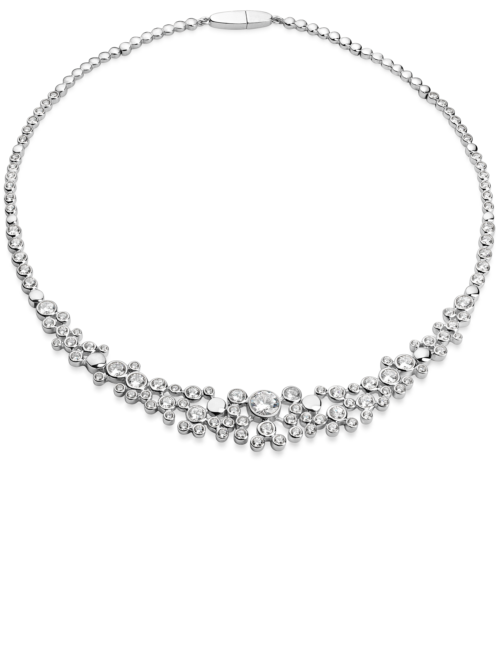 Collier 925 Silber rhodiniert mit Zirkonia 47831_2