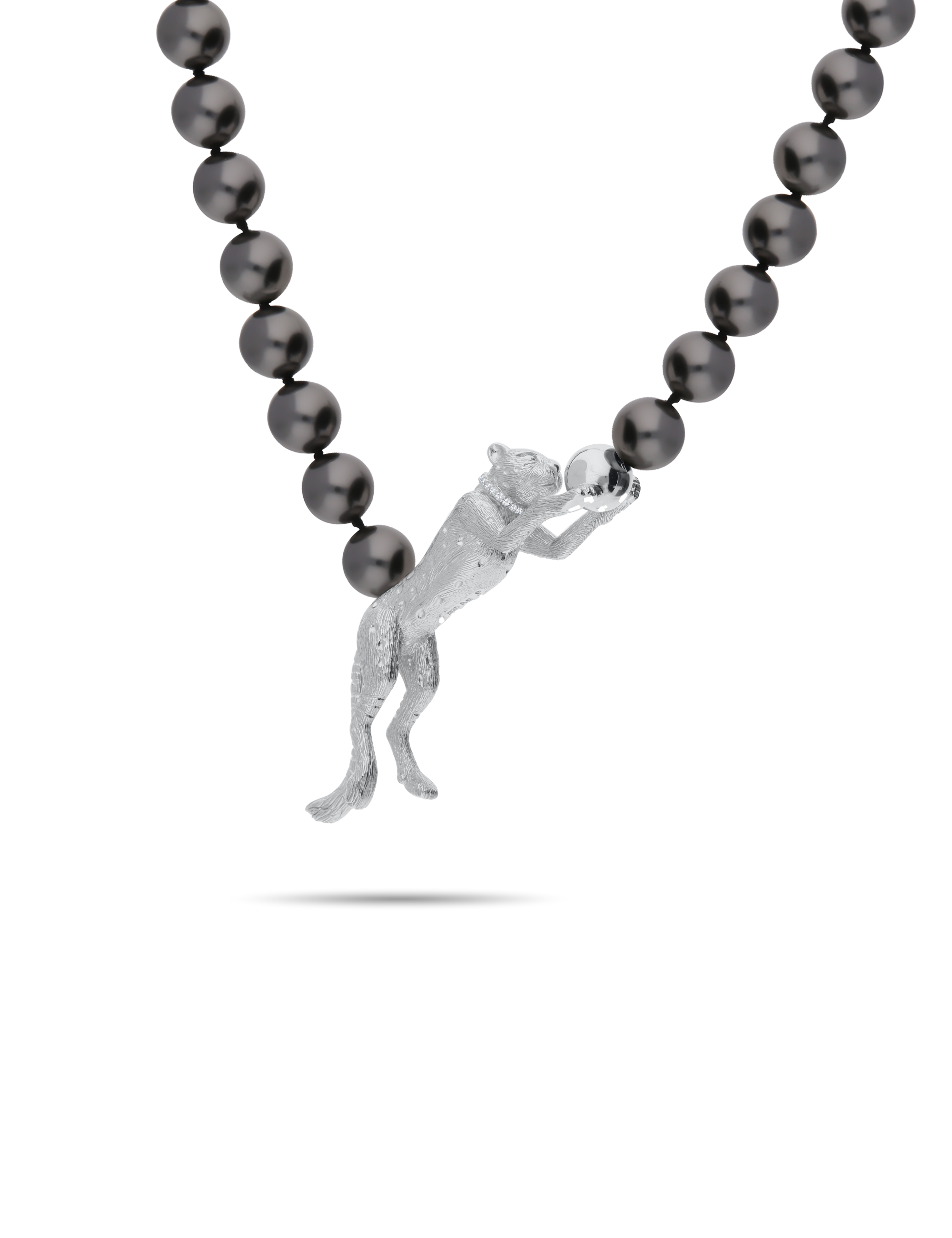 Collier Panther 925 Silber mit Karabiner 94220_2