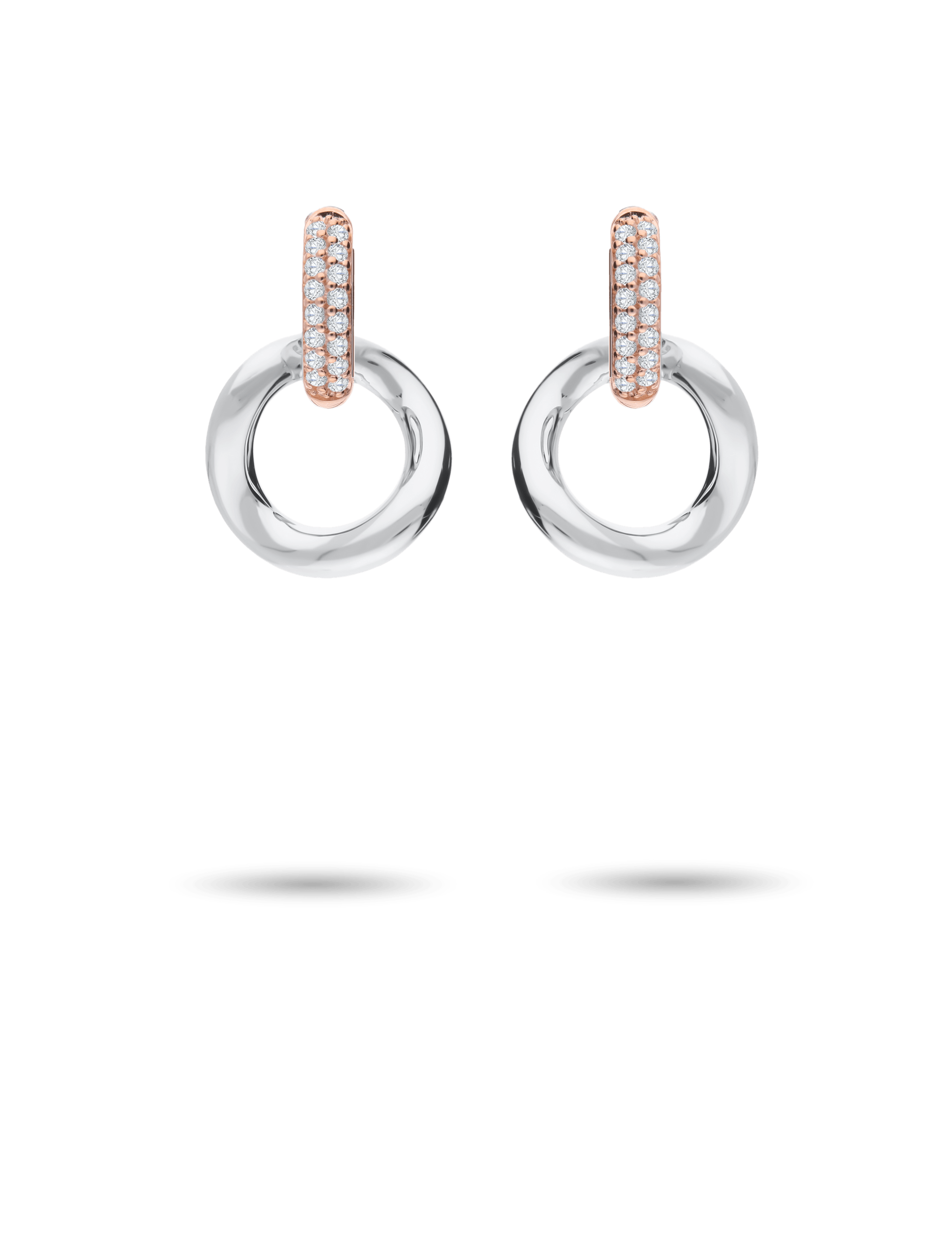Creolen, Silber mit Zirkonias