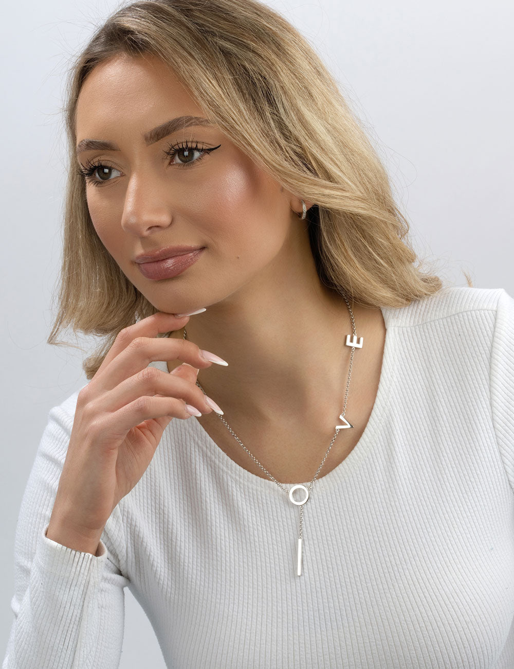 Creolen aus 925 Silber mit weißen Zirkonia | Pfeffinger (Tiefenbronn)