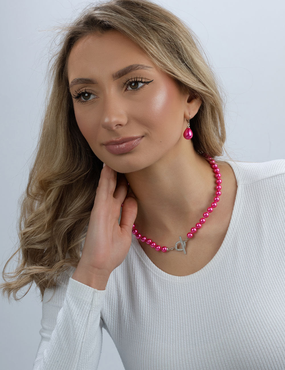 #Muschelkernperle_pink