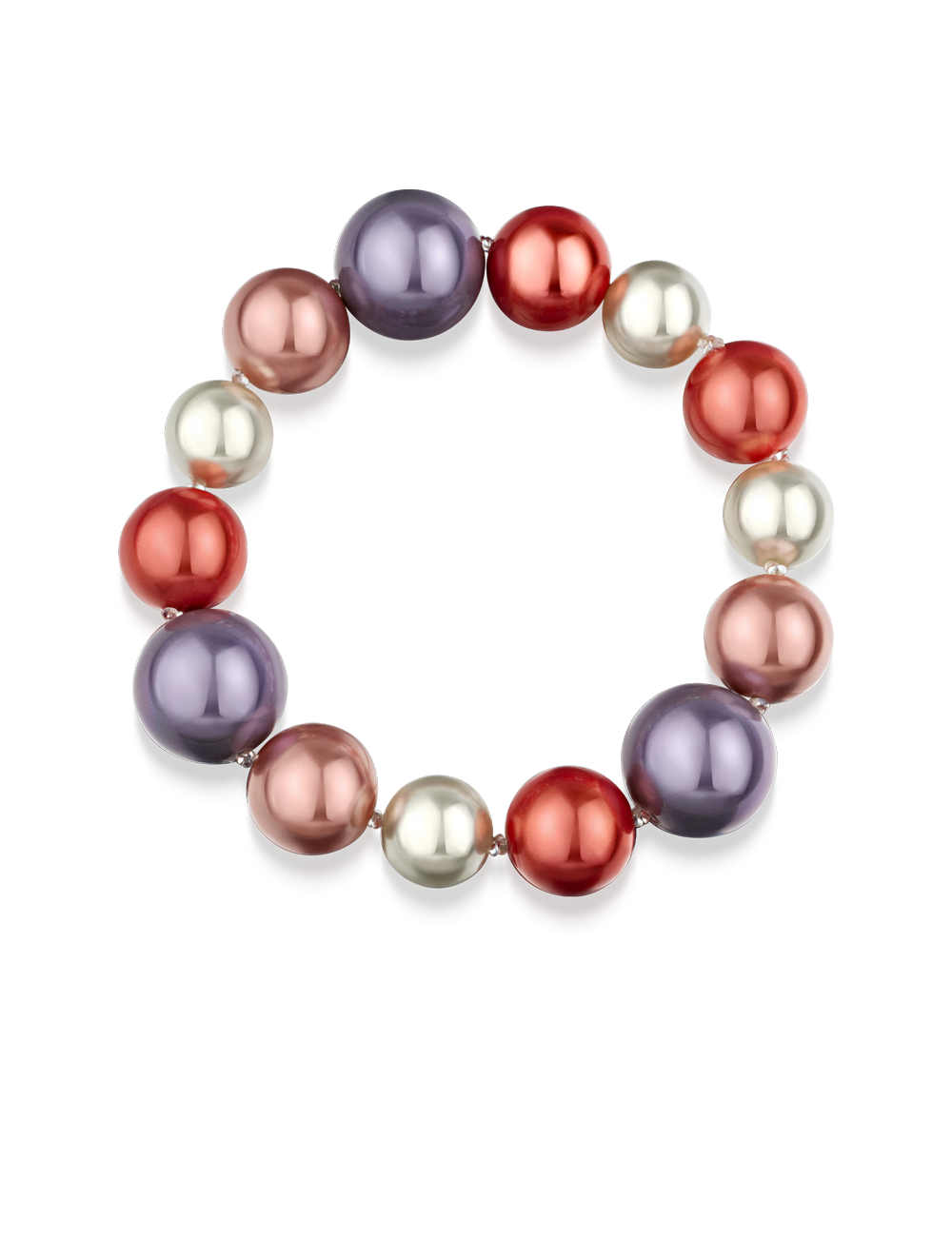 Flexarmband 10-14mm multi-lila