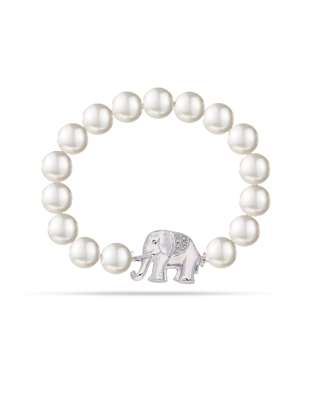 Flexarmband "Elefant" 925/- Silber rhodiniert