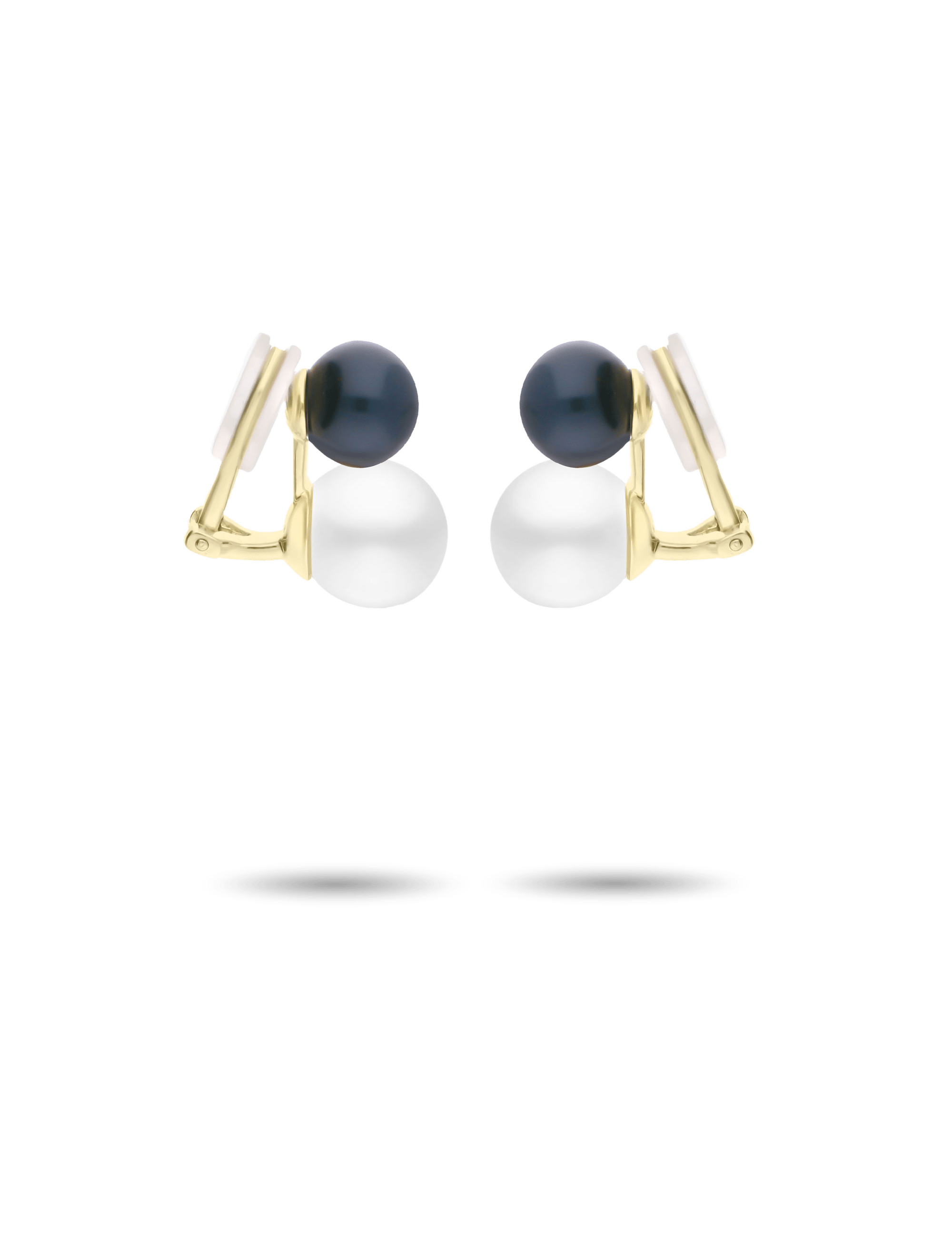 #Muschelkernperle_weiß/anthrazit