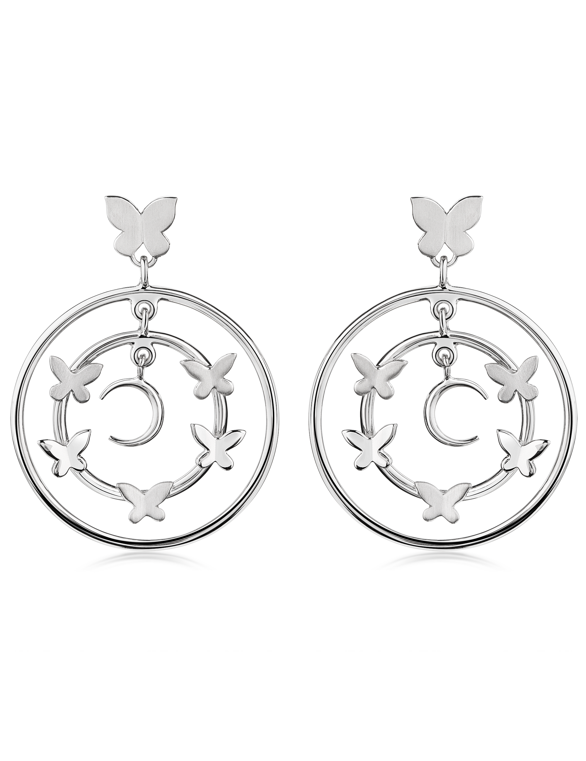 Ohrhänger "Schmetterling" 925/- Silber rhodiniert