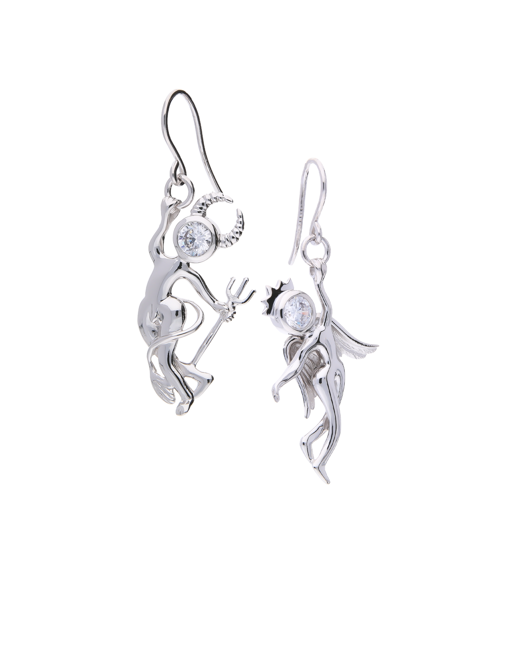 Ohrhaenger Silber rhodiniert Engelchen Teufelchen 93091_3