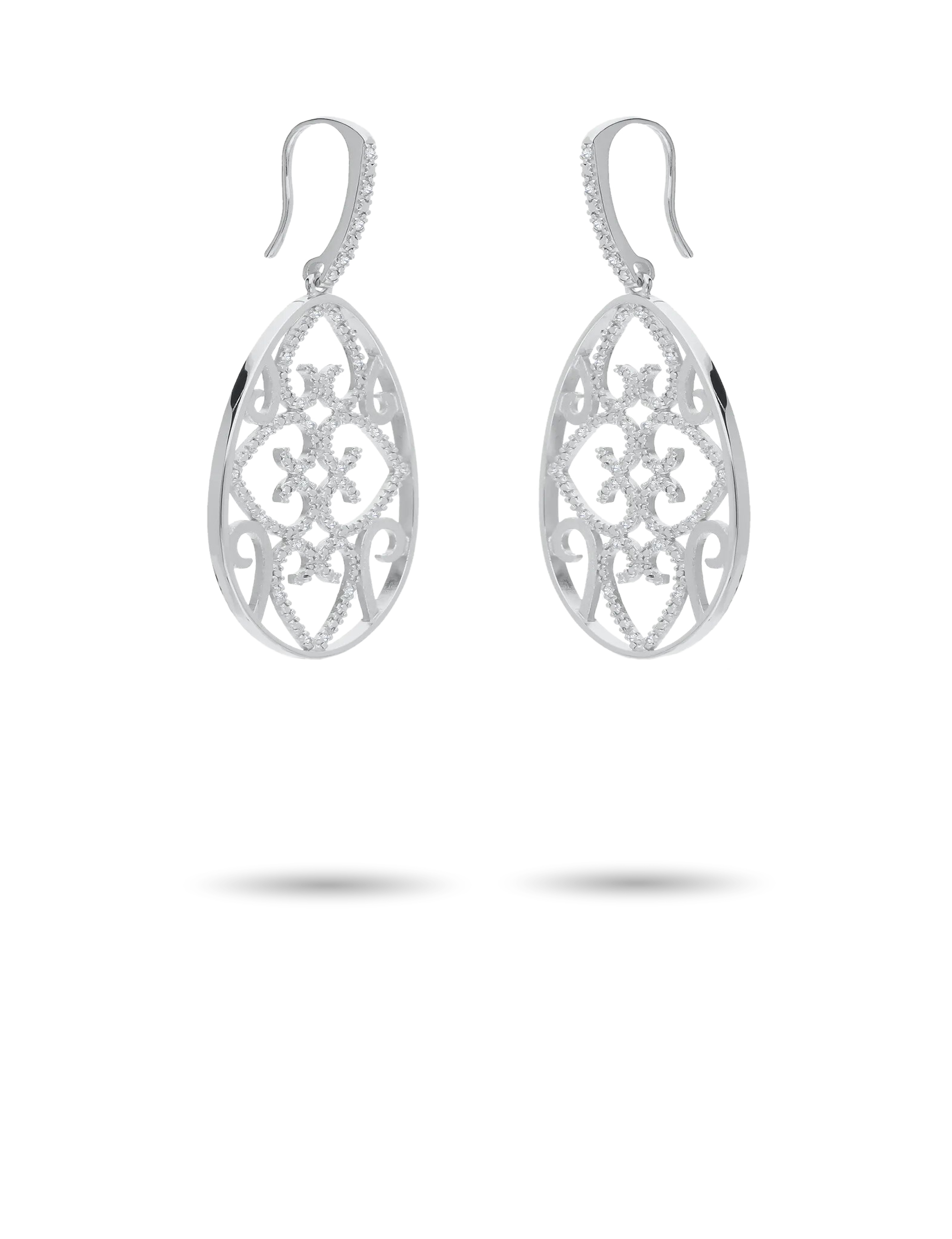 Ohrhaken 925 Silber rhodiniert mit Zirkonia_93203_2