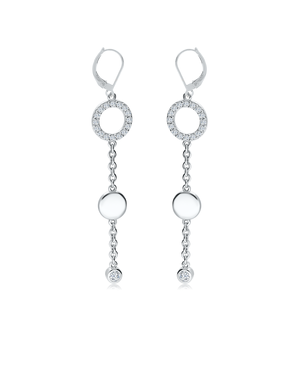 Ohrringe 925 Silber Zirkonia weiss 37725_2