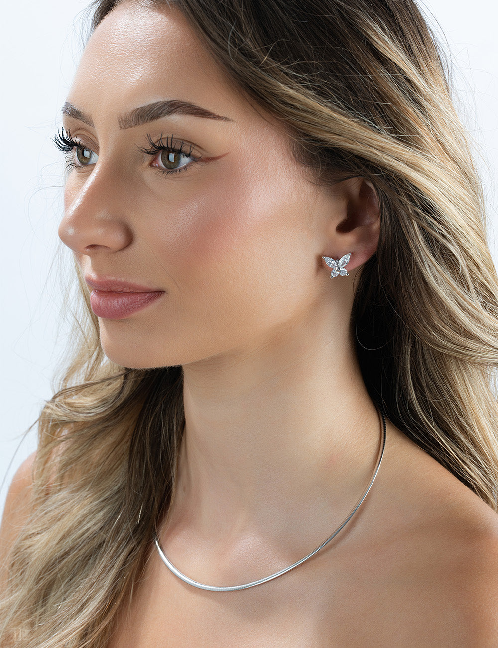 Ohrstecker "Schmetterling" 925/- Silber