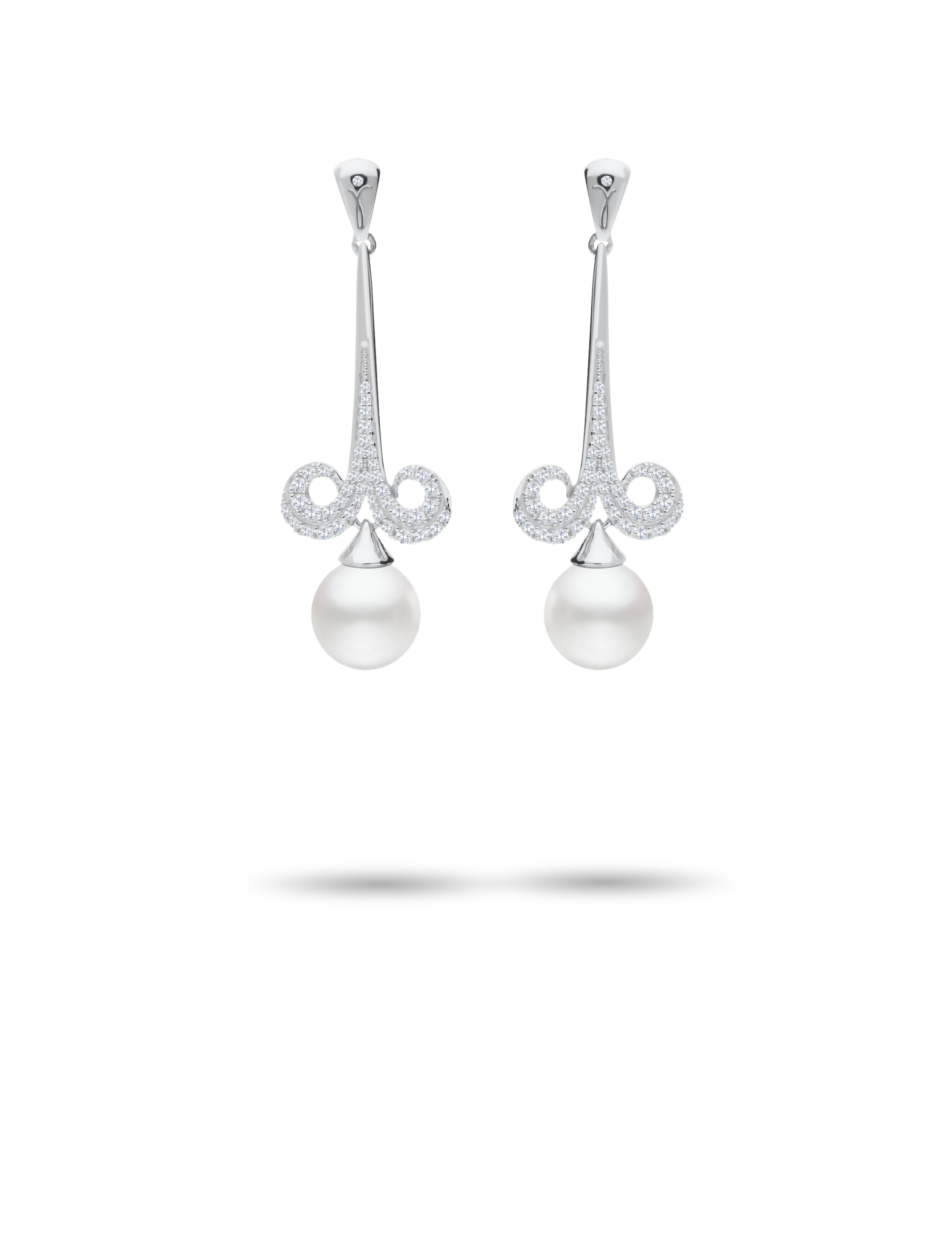 Ohrstecker, Silber mit Perle 10mm