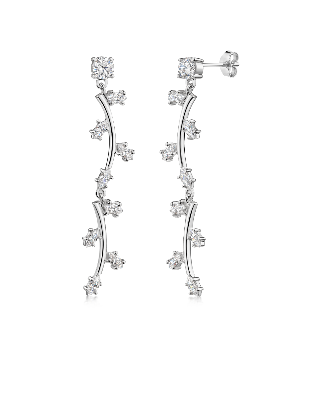 Ohrstecker 925/- Silber rhodiniert