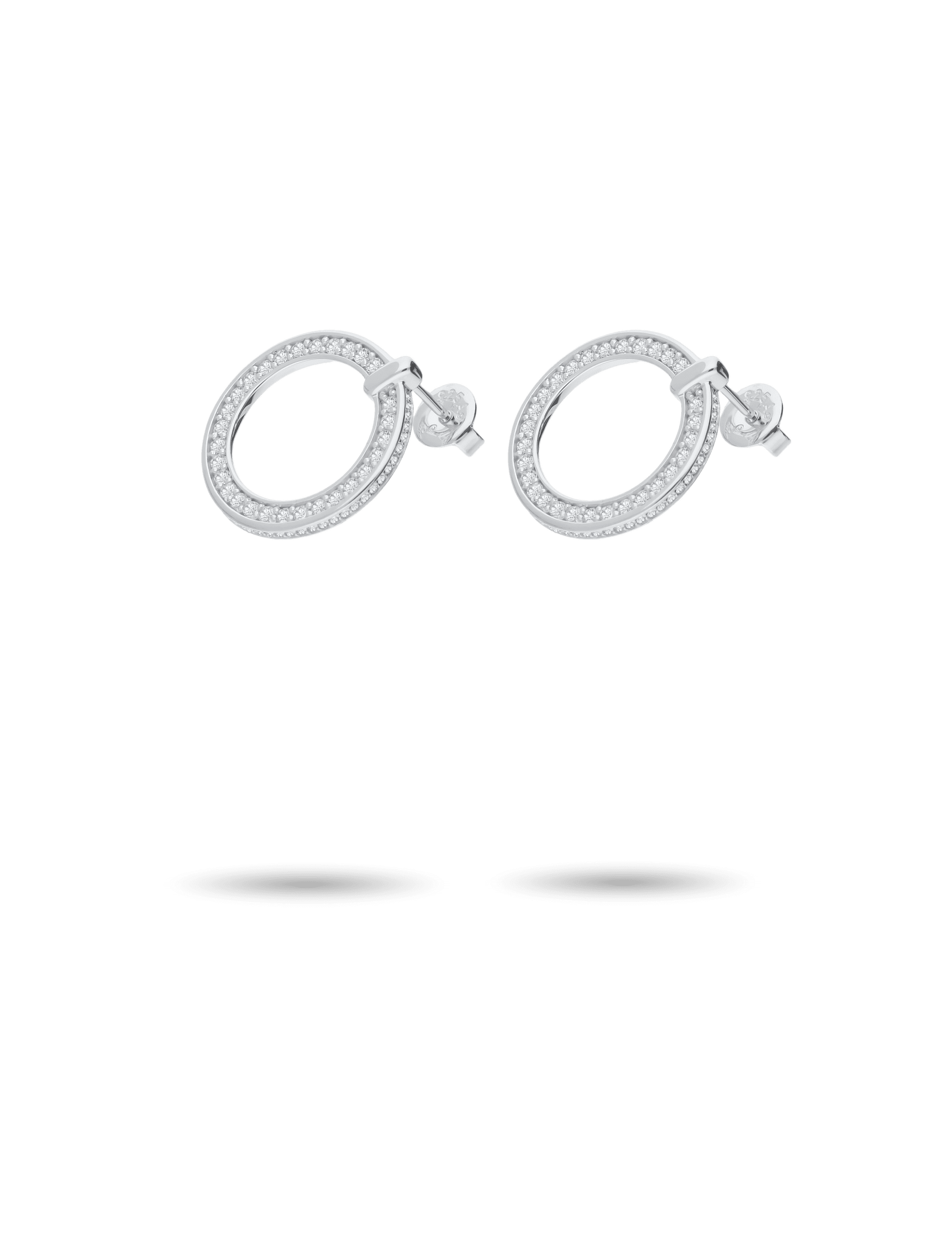 Ohrstecker Silber rhodiniert mit Zirkonia_93429_01