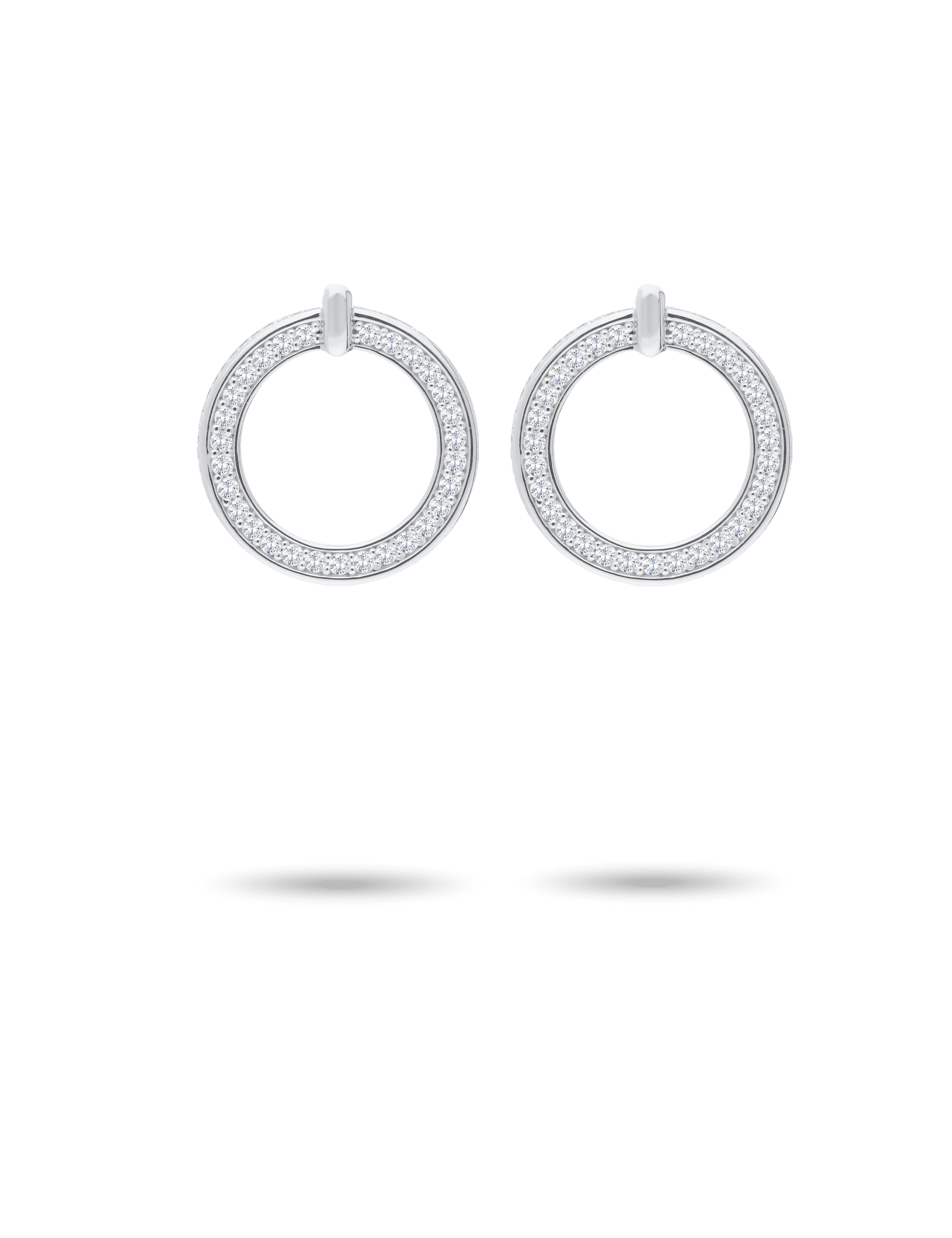 Ohrstecker, Silber rhodiniert mit Zirkonia