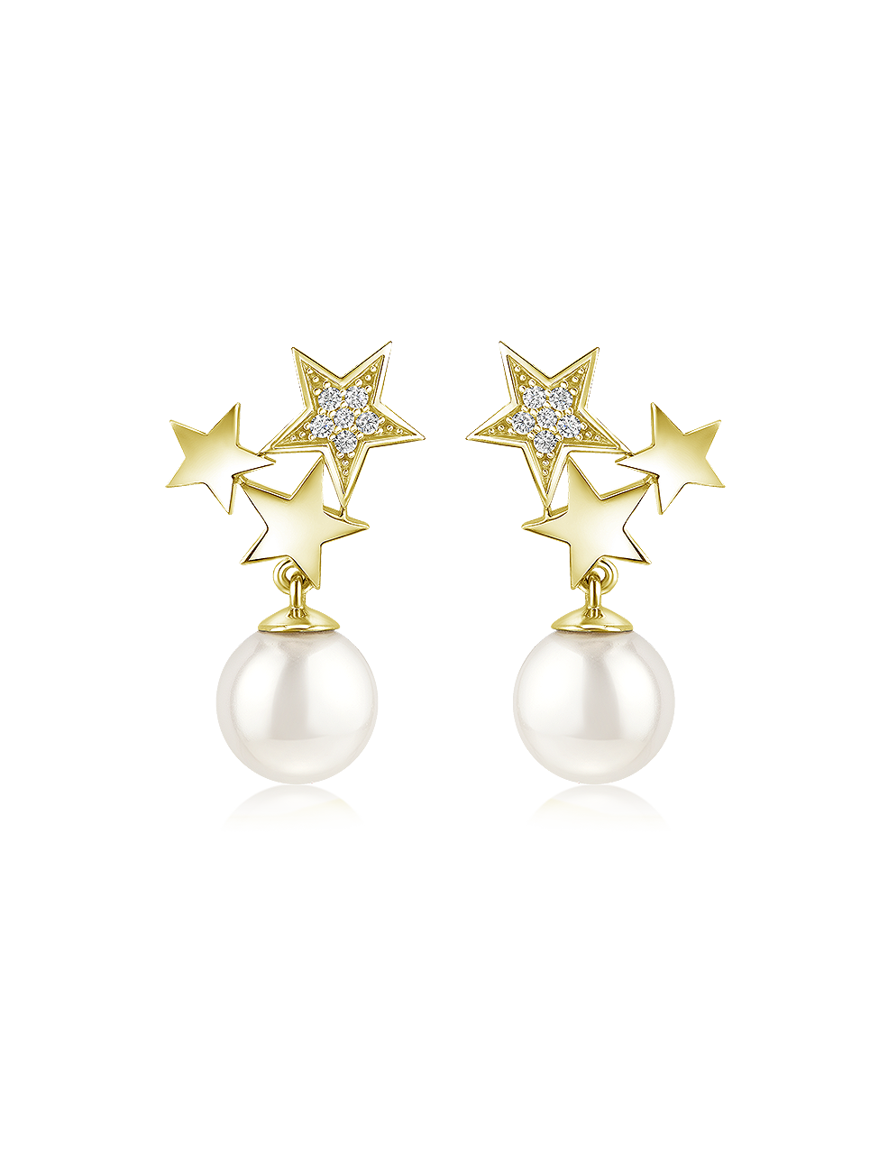 #Legierung_goldplattiert #Muschelkernperle_weiß