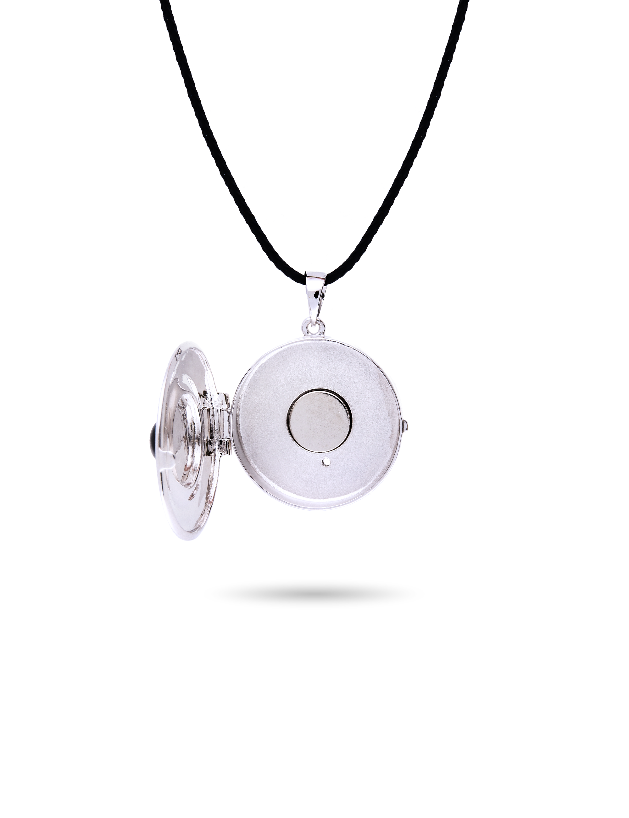 Parfuemanhaenger 925 Silber rhodiniert mit Stoffkordel 47460_2