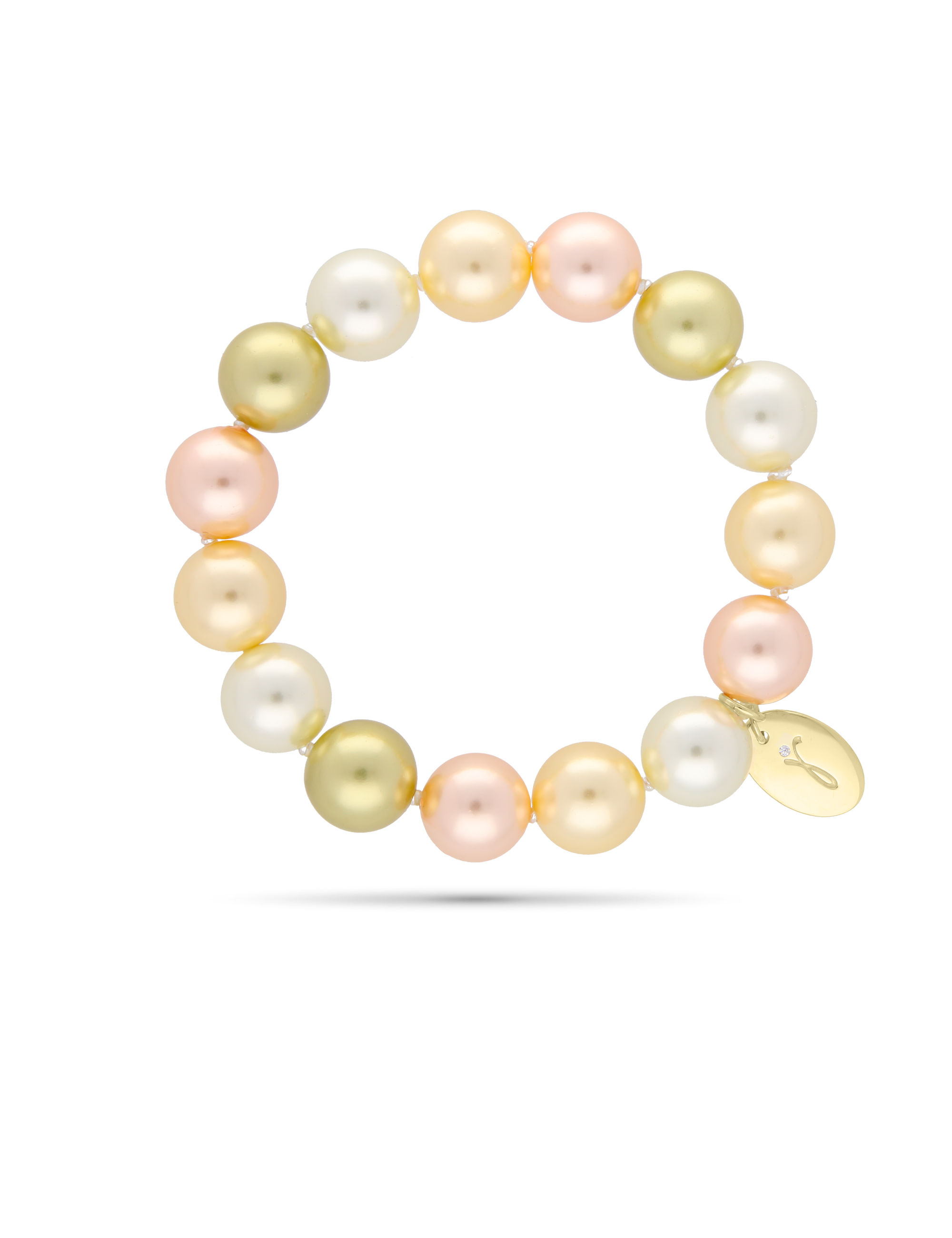 #Muschelkernperle_multi-champagner