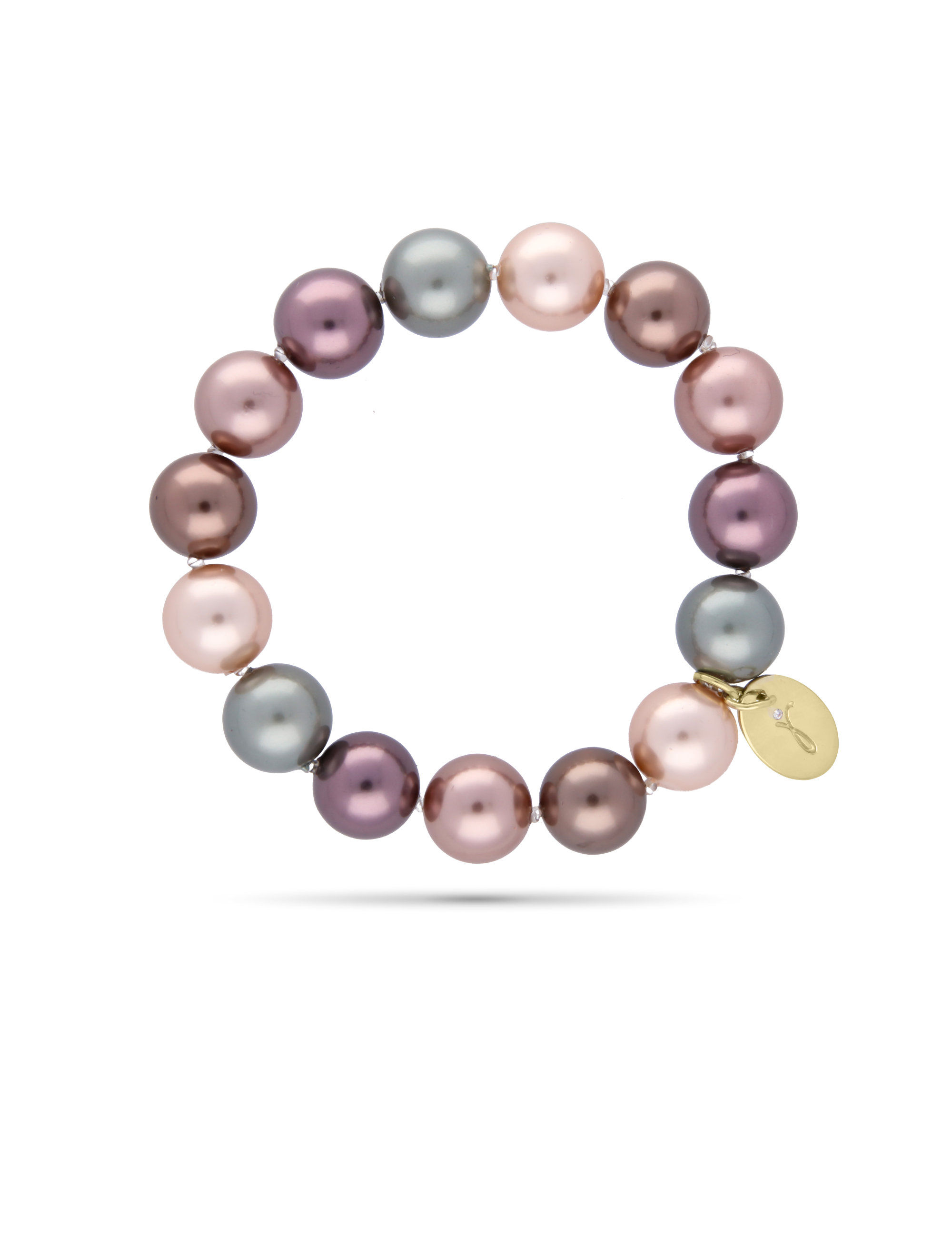 #Muschelkernperle_multi-violett