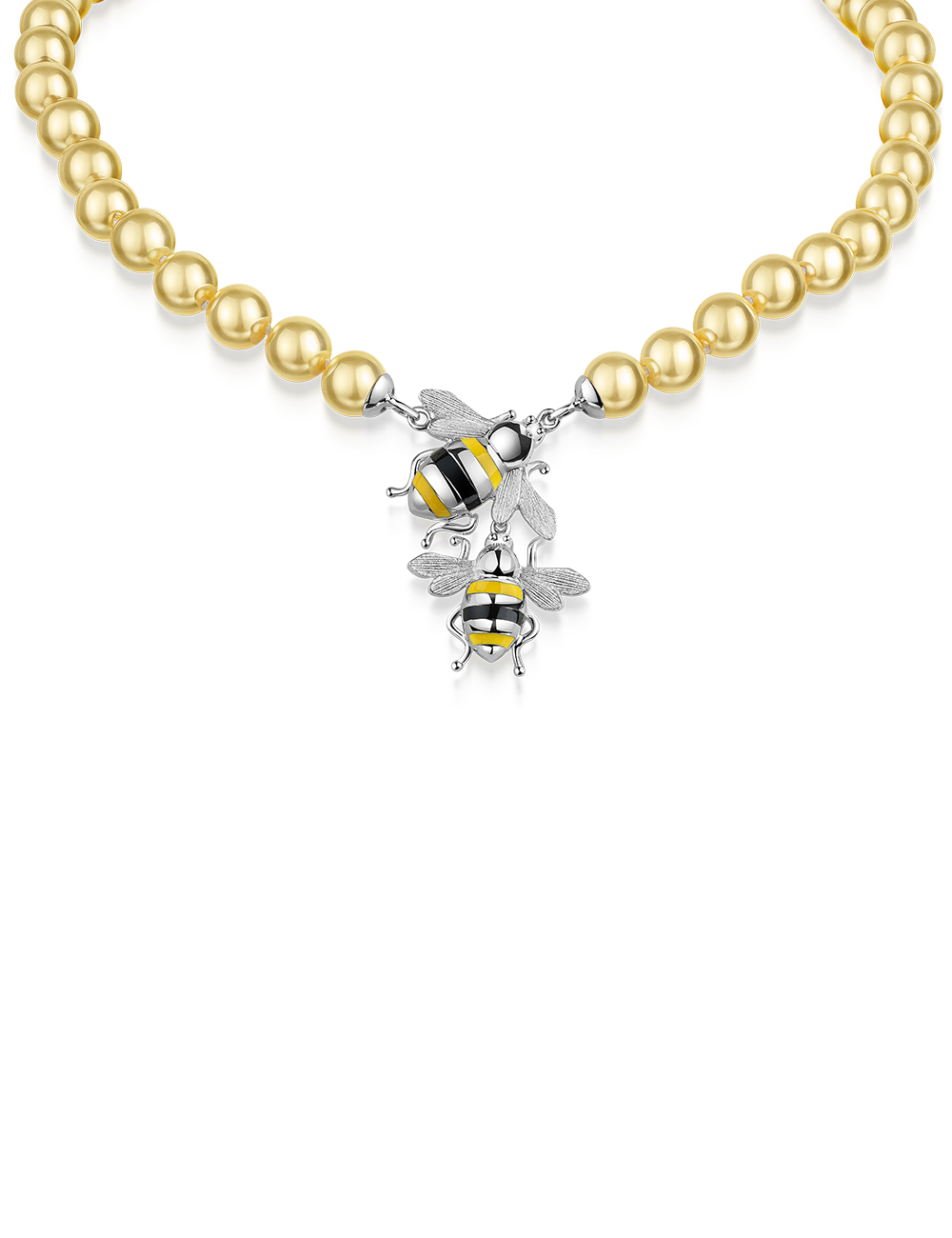 Perlencollier "Biene"