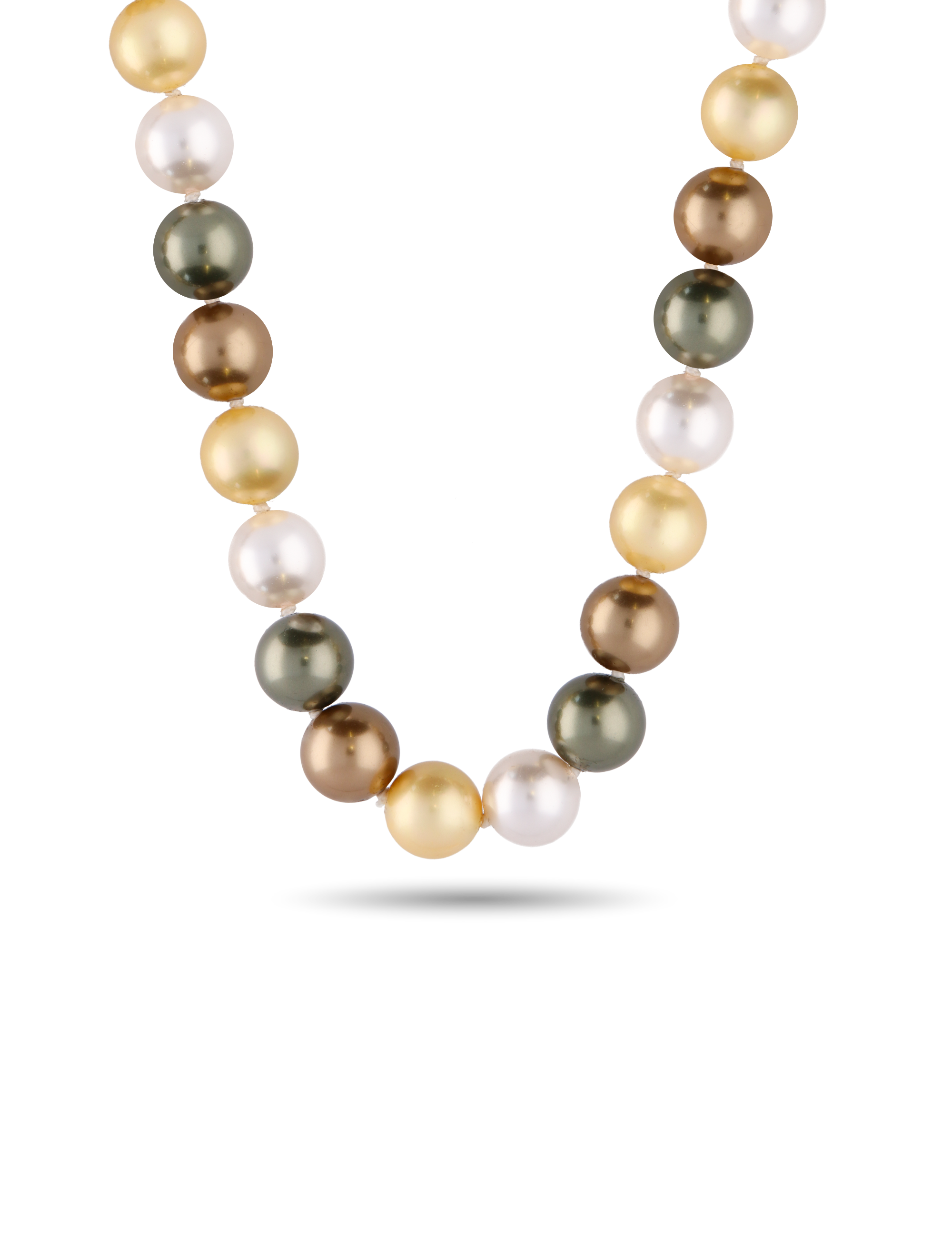 Perlenkette 12mm mit Magnetschließe 45cm