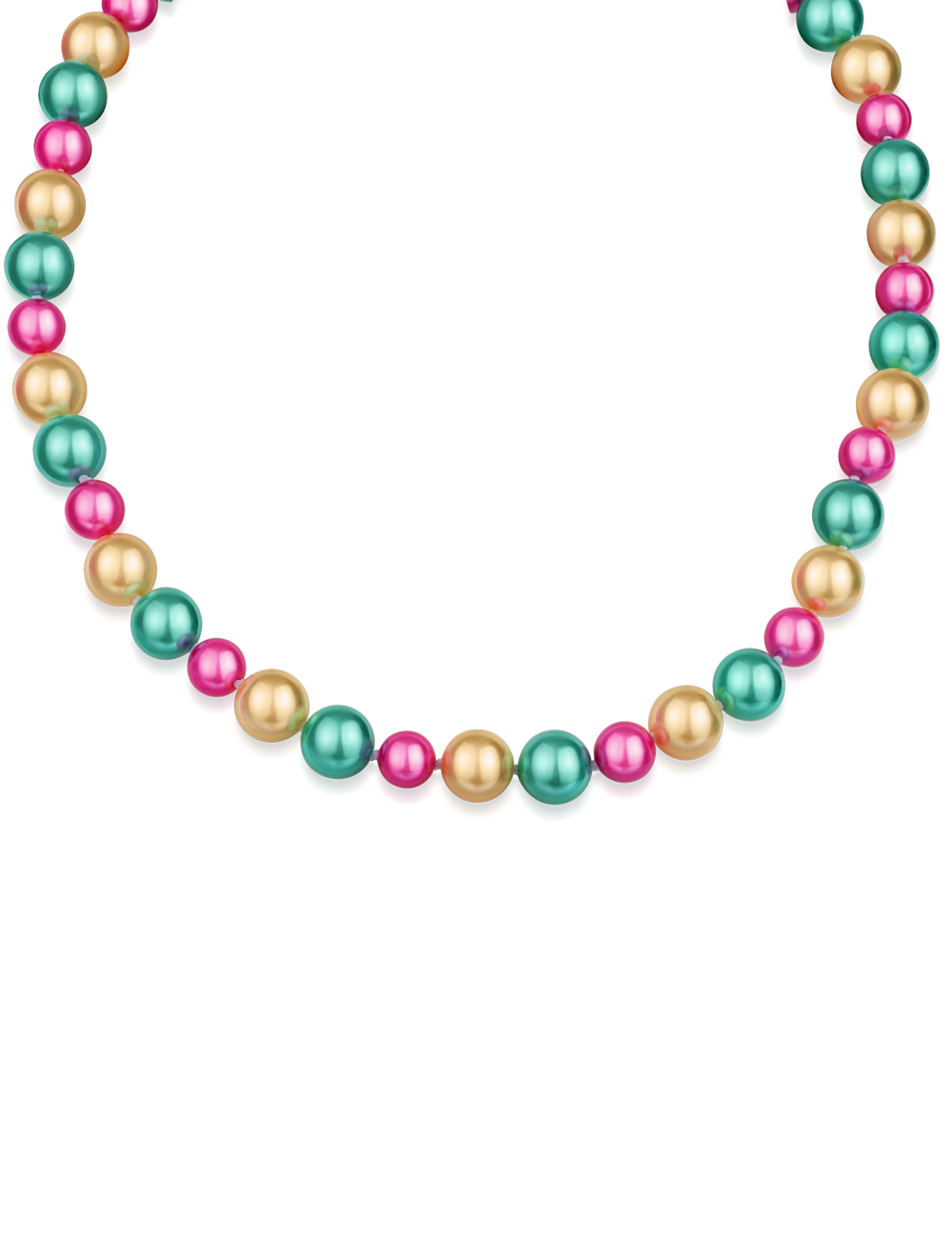 Perlenkette multi, 8mm und 10mm