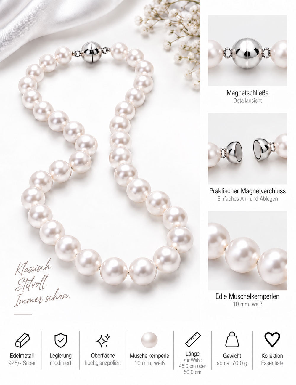 #Muschelkernperle_weiß