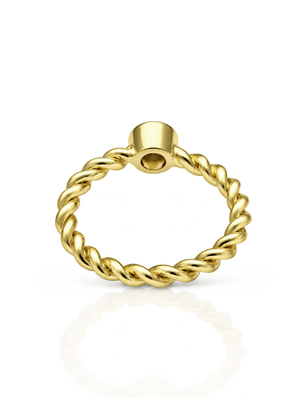 Premium Ring, 585/- Gelbgold mit Diamant 0,40 Karat