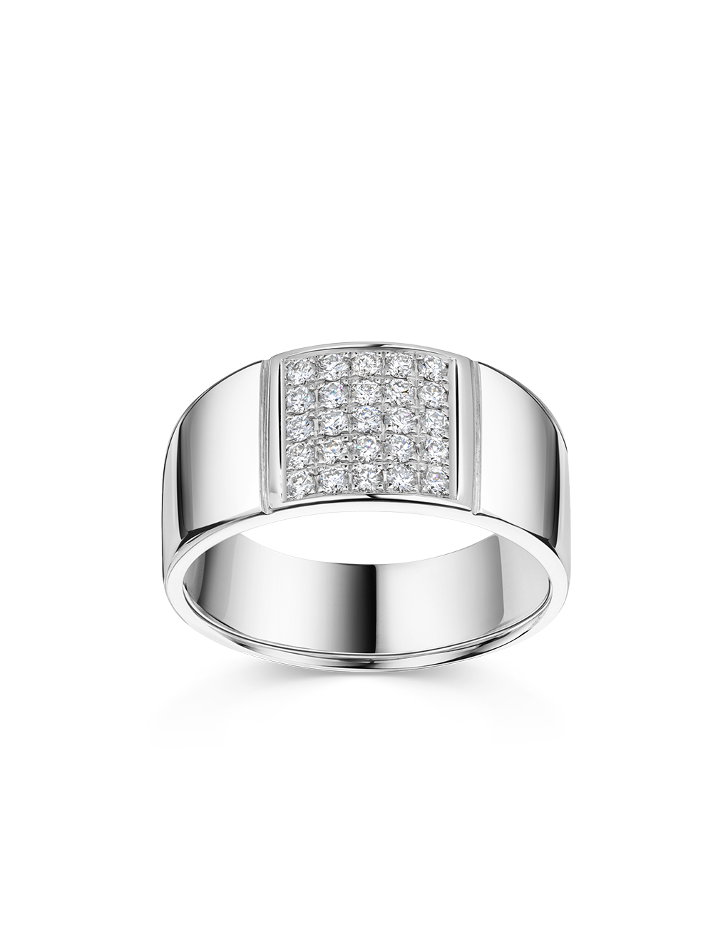 Premium Ring 585/- Weißgold mit Brillanten 0,50 Karat