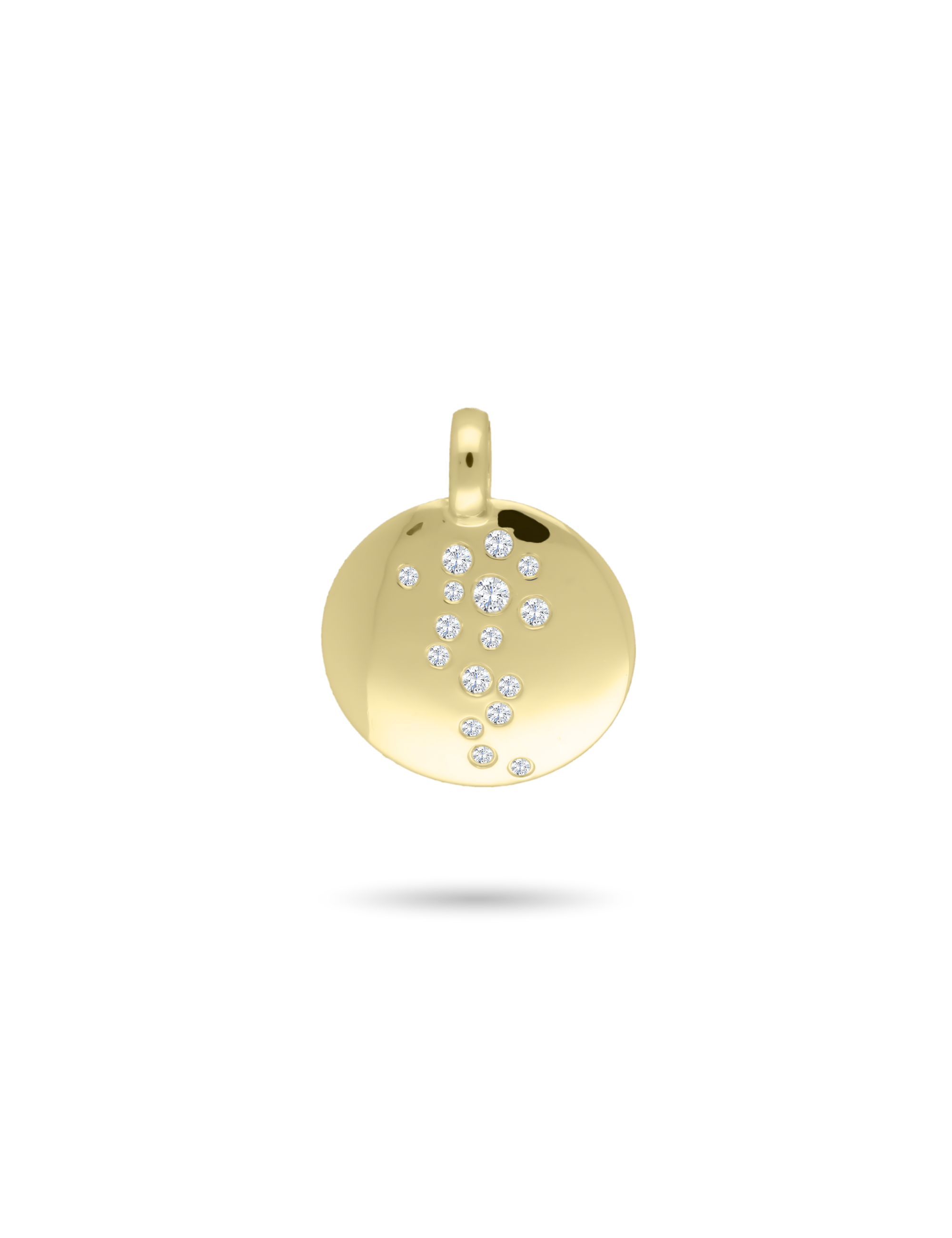 Premium Anhänger, 585/- Gelbgold mit Diamanten 0,167 Karat