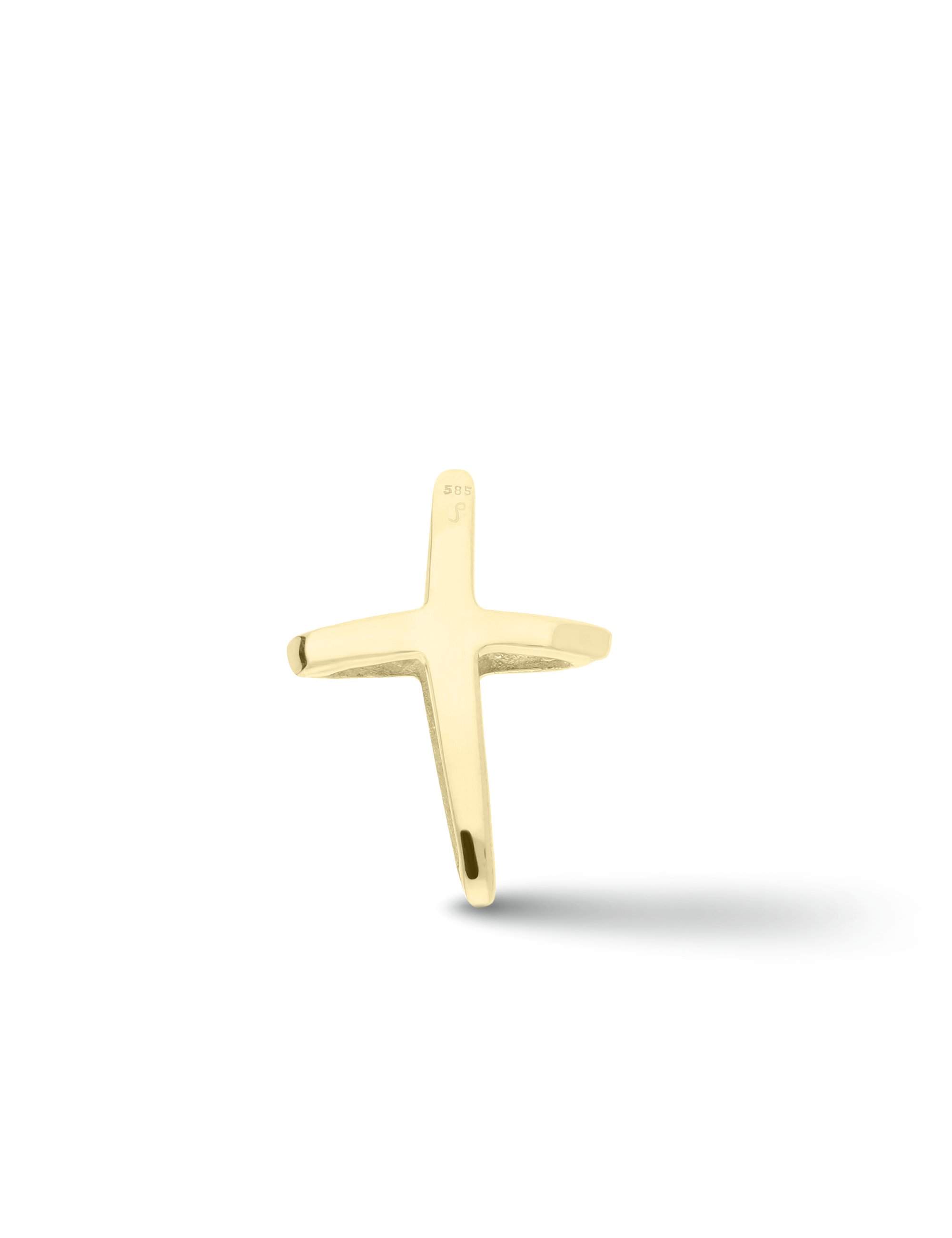 Premium Anhaenger Kreuz Gelbgold mit Diamanten 0.10 Karat_21655_2