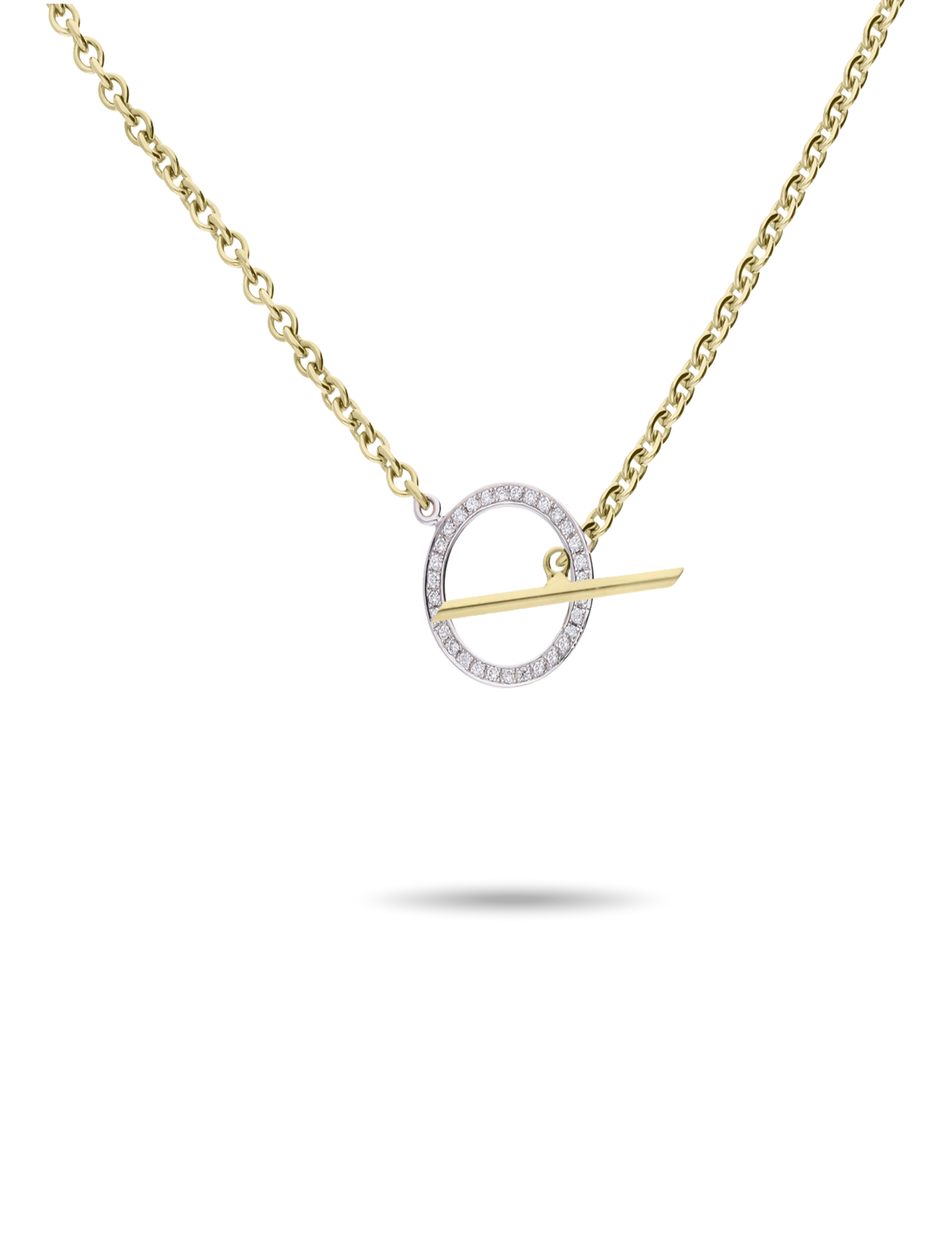 Premium Collier, Gelbgold mit Diamanten 0,23 Karat