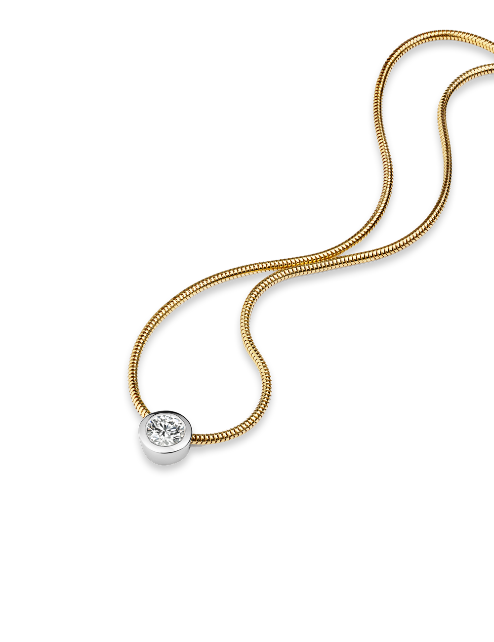 Premium Collier 585 Gelbgold mit 0.38 Karat Diamanten 48311_3