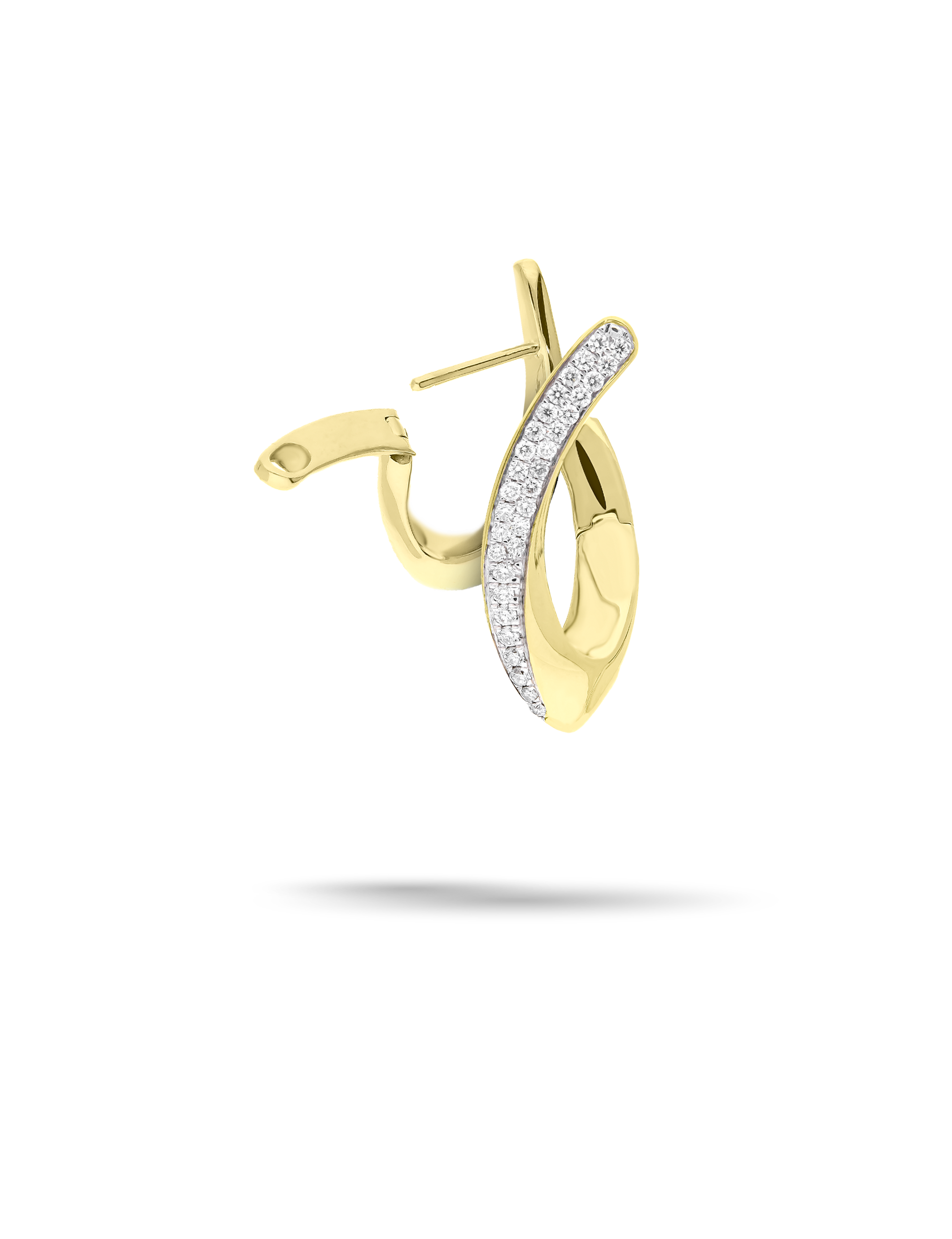 Premium Creole 585 Gelbgold mit Diamanten 0.50 Karat_35857_1