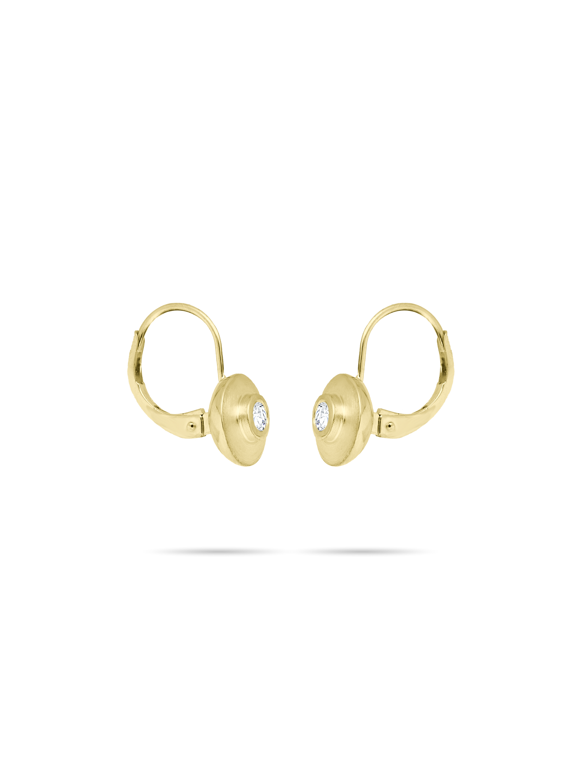 Premium Ohrboutton 585 Gelbgold mit Diamanten 0.15 Karat_37824_02