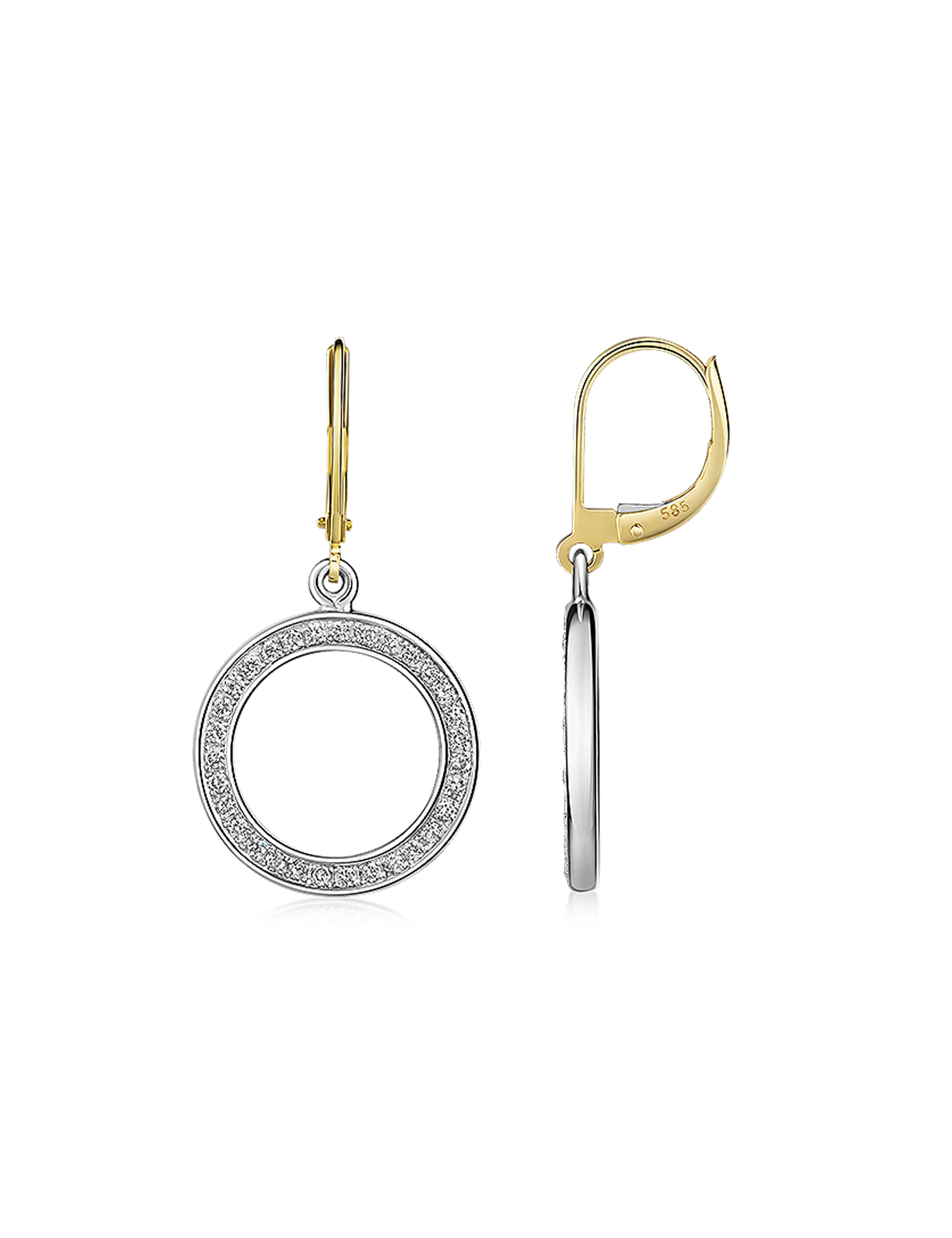 Premium Ohrhaenger Gelbgold mit Diamanten 36266_03