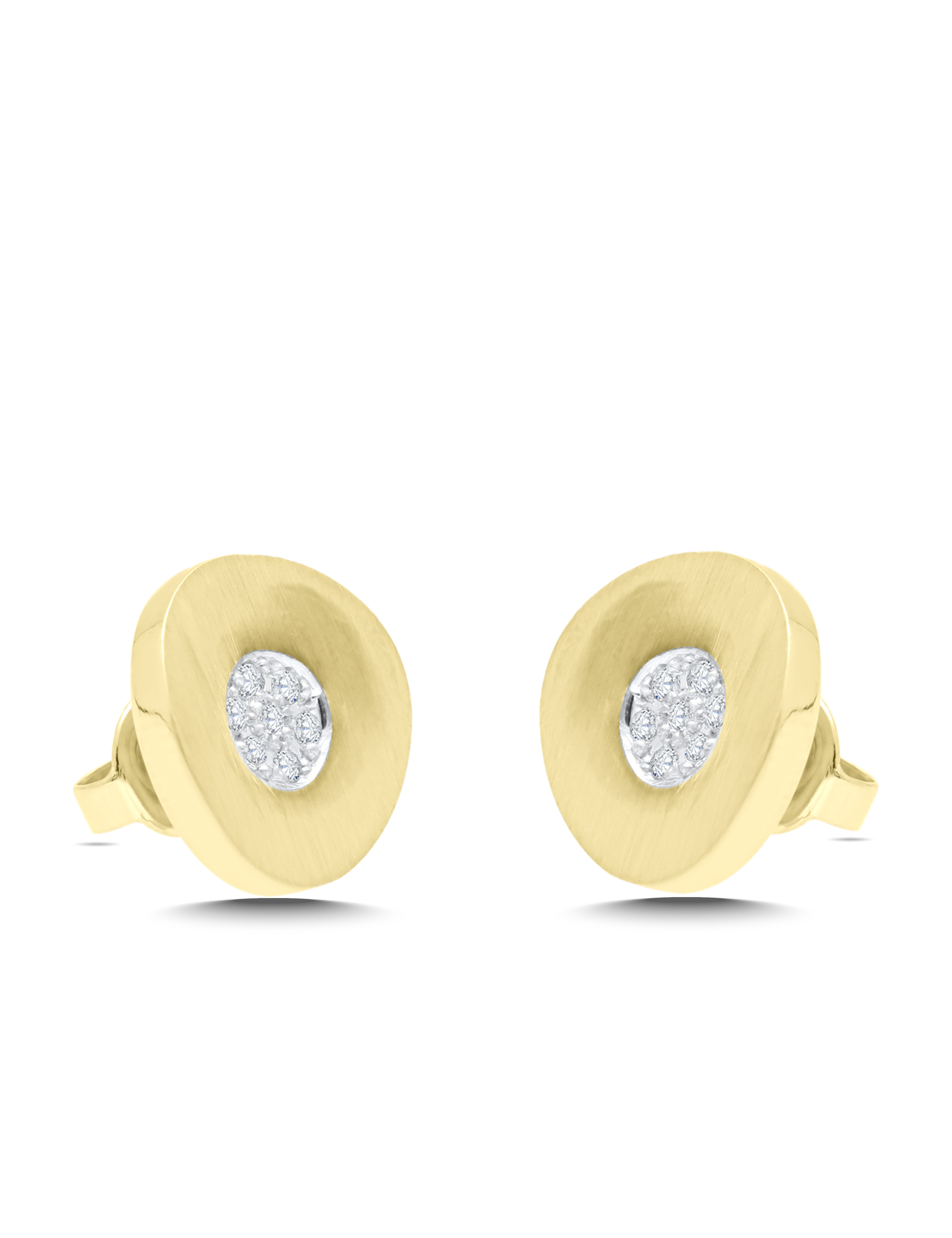 Premium Ohrstecker Gelbgold mit Diamanten 0.14 Karat_37709_3