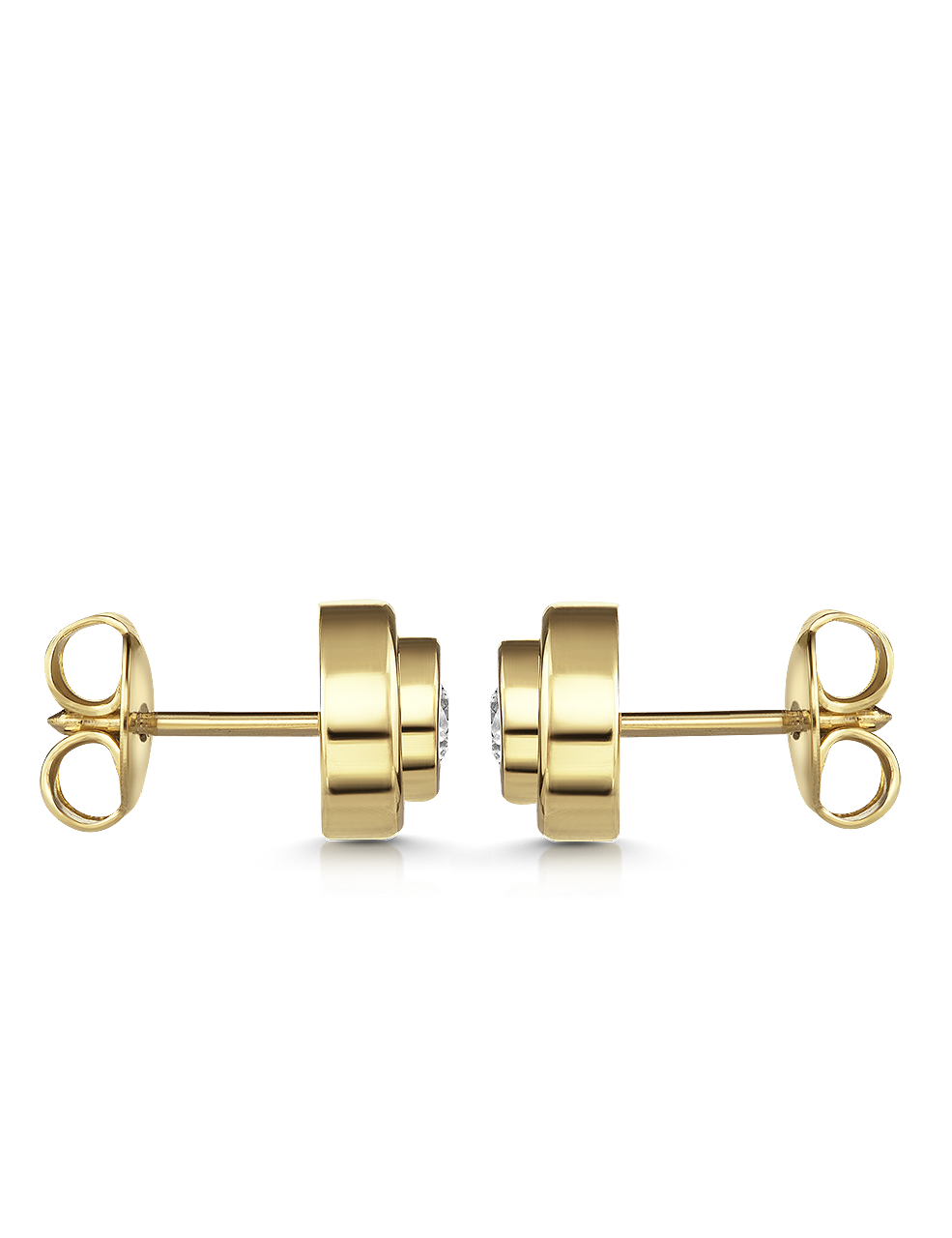 Premium Ohrstecker Gelbgold mit Diamanten 0.25 Karat 34807_2