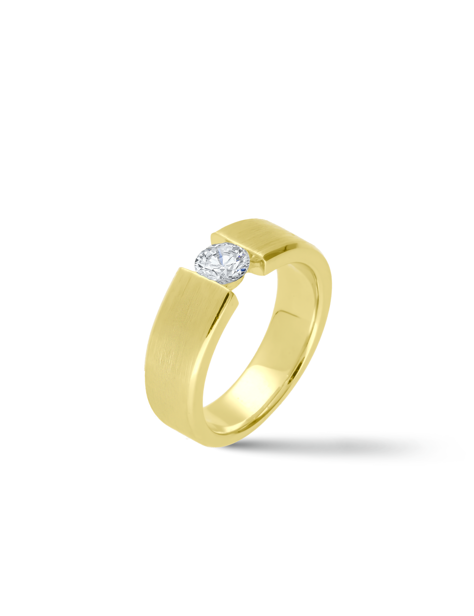 Premium Ring, 585/- Gelbgold mit Diamanten 0,40 Karat