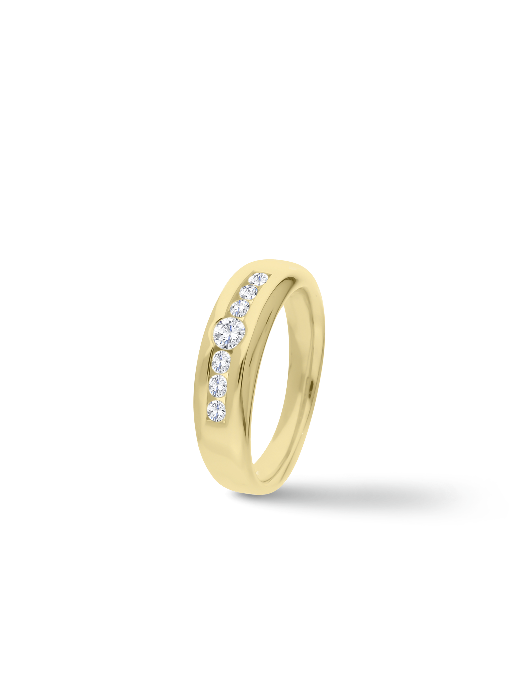 Premium Ring, 585/- Gelbgold mit Diamanten 0,45 Karat