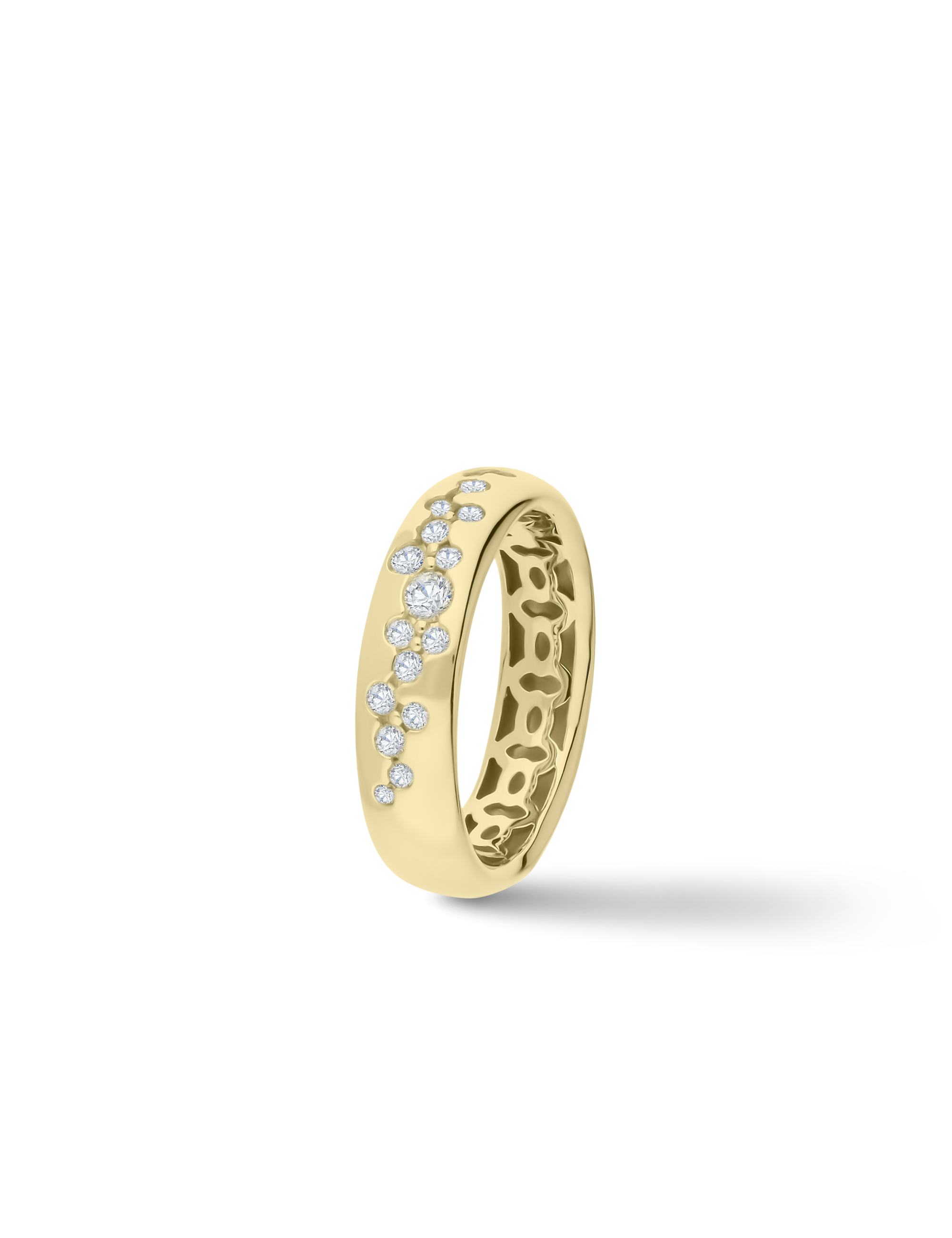 Premium Ring, 585/- Gelbgold mit Diamanten 0,50 Karat