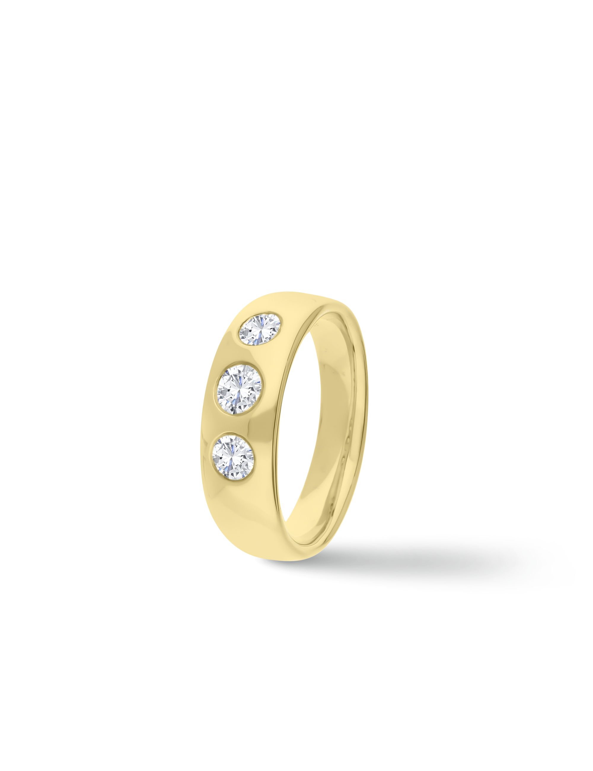Premium Ring, 585/- Gelbgold mit Diamanten 1,00 Karat
