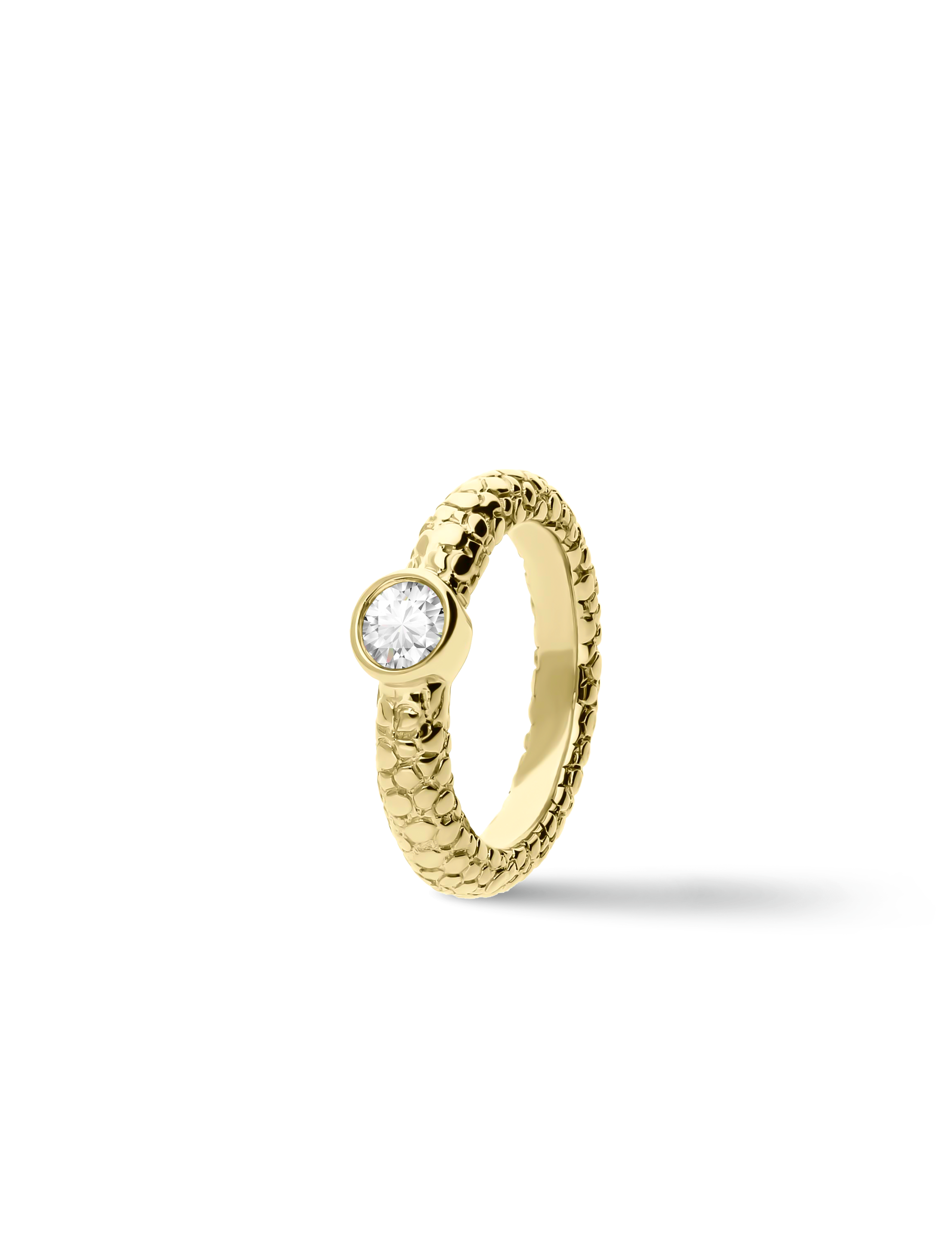 Premium Ring, Gelbgold mit Diamant 0,50 Karat