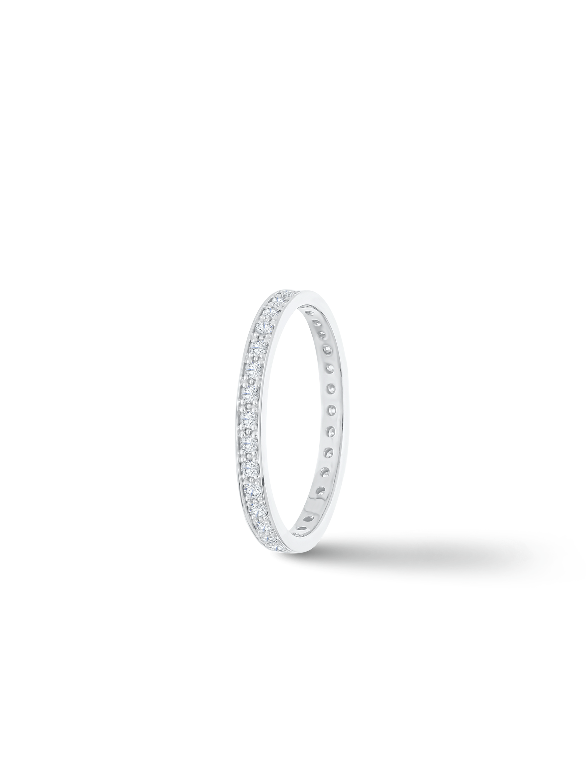 Premium Ring, Weißgold mit Diamanten 0,495 Karat