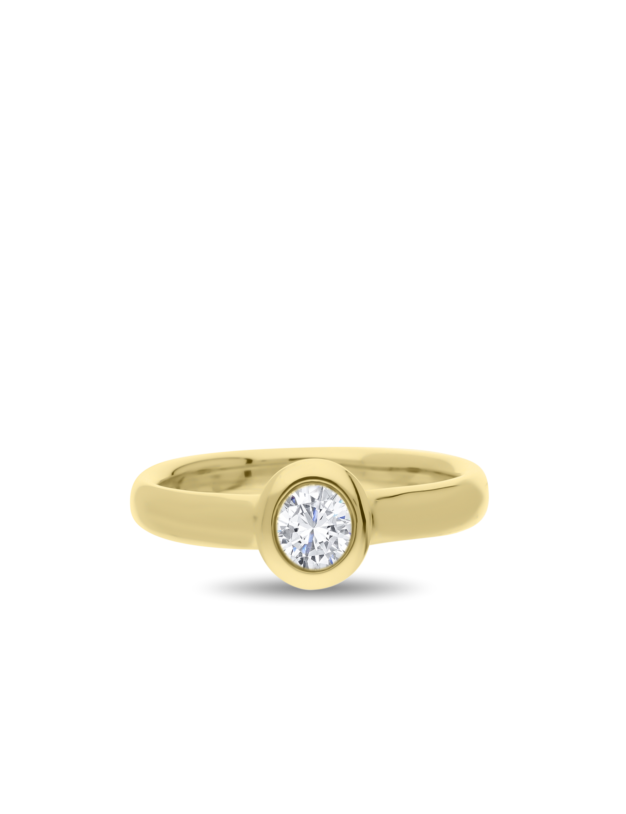Premium Solitaer Ring Gelbgold mit Diamant 0.50 Karat_15556_2
