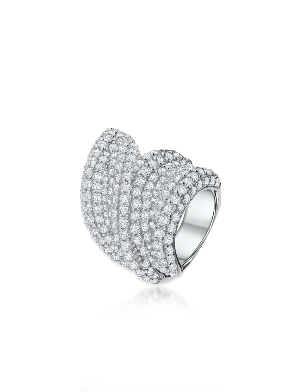 Ring, 925/- Silber mit Zirkonia