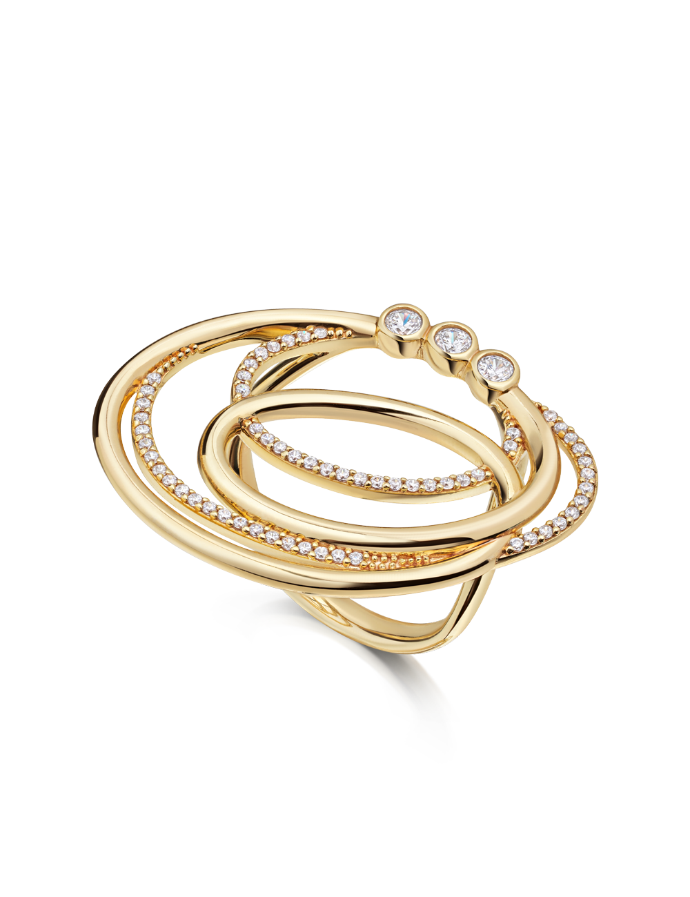 Ring 925 Silber goldplattiert 17555_1