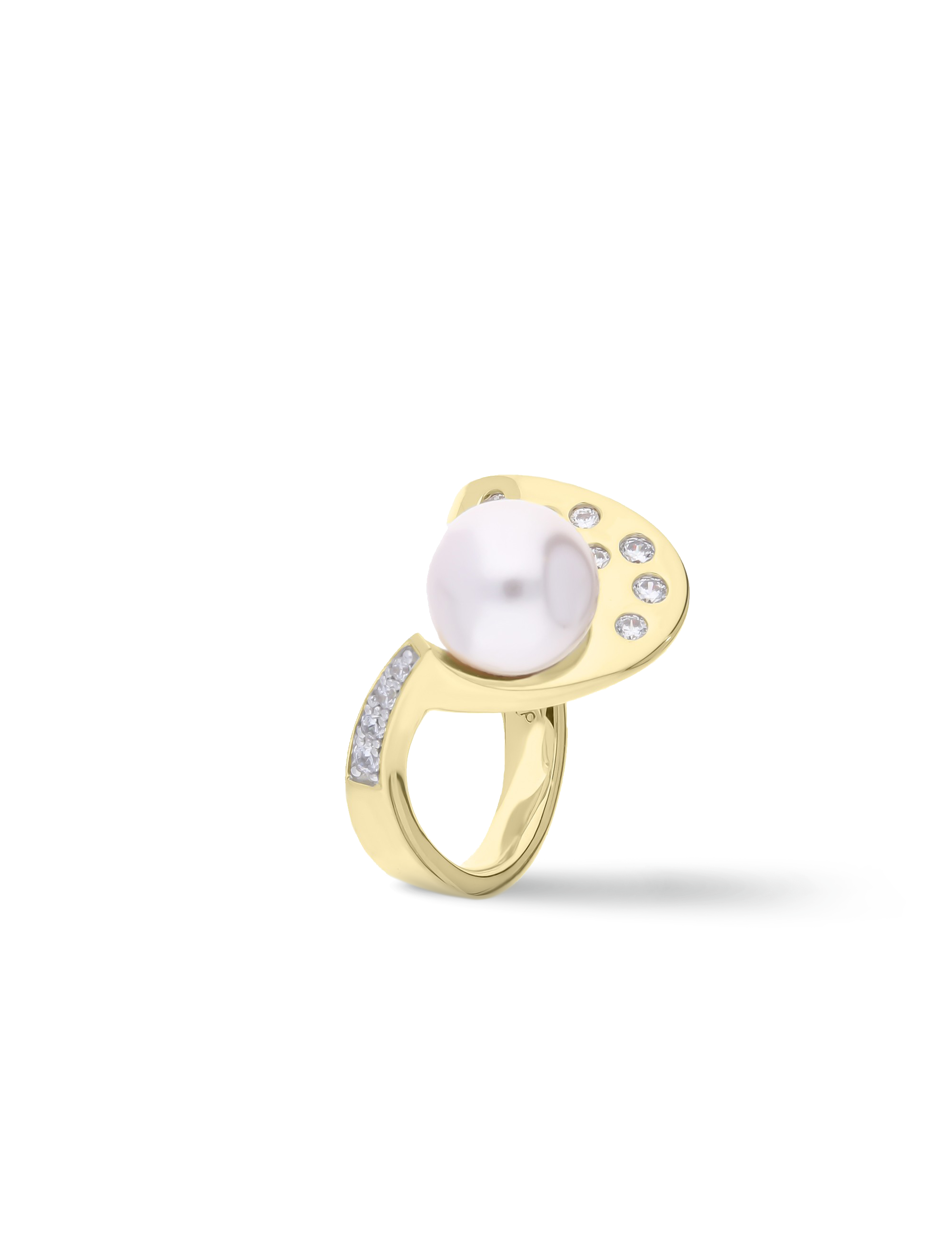 Ring 925 Silber goldplattiert mit Perle_16424_1