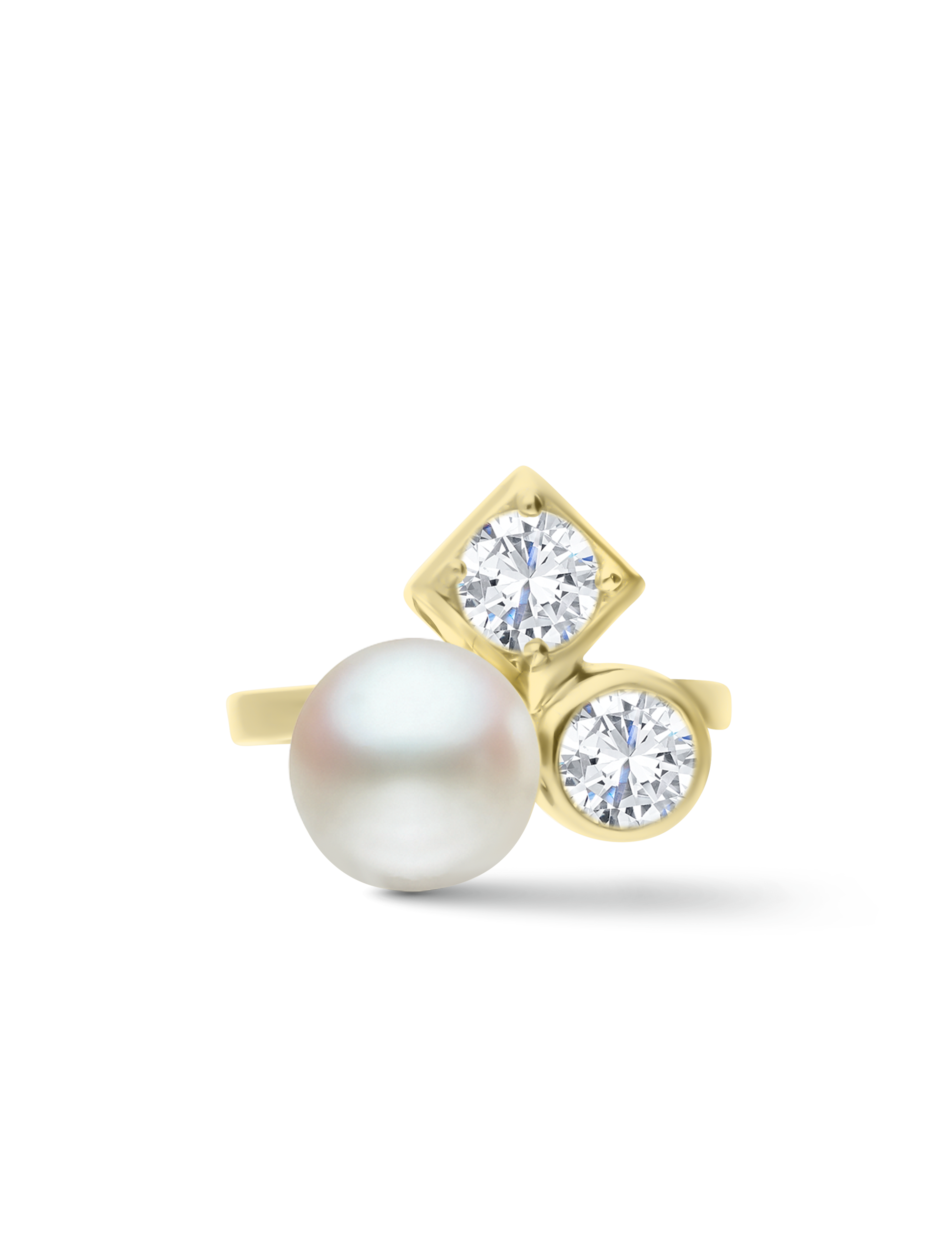 Ring 925 Silber goldplattiert mit Perle 10mm_16528_3