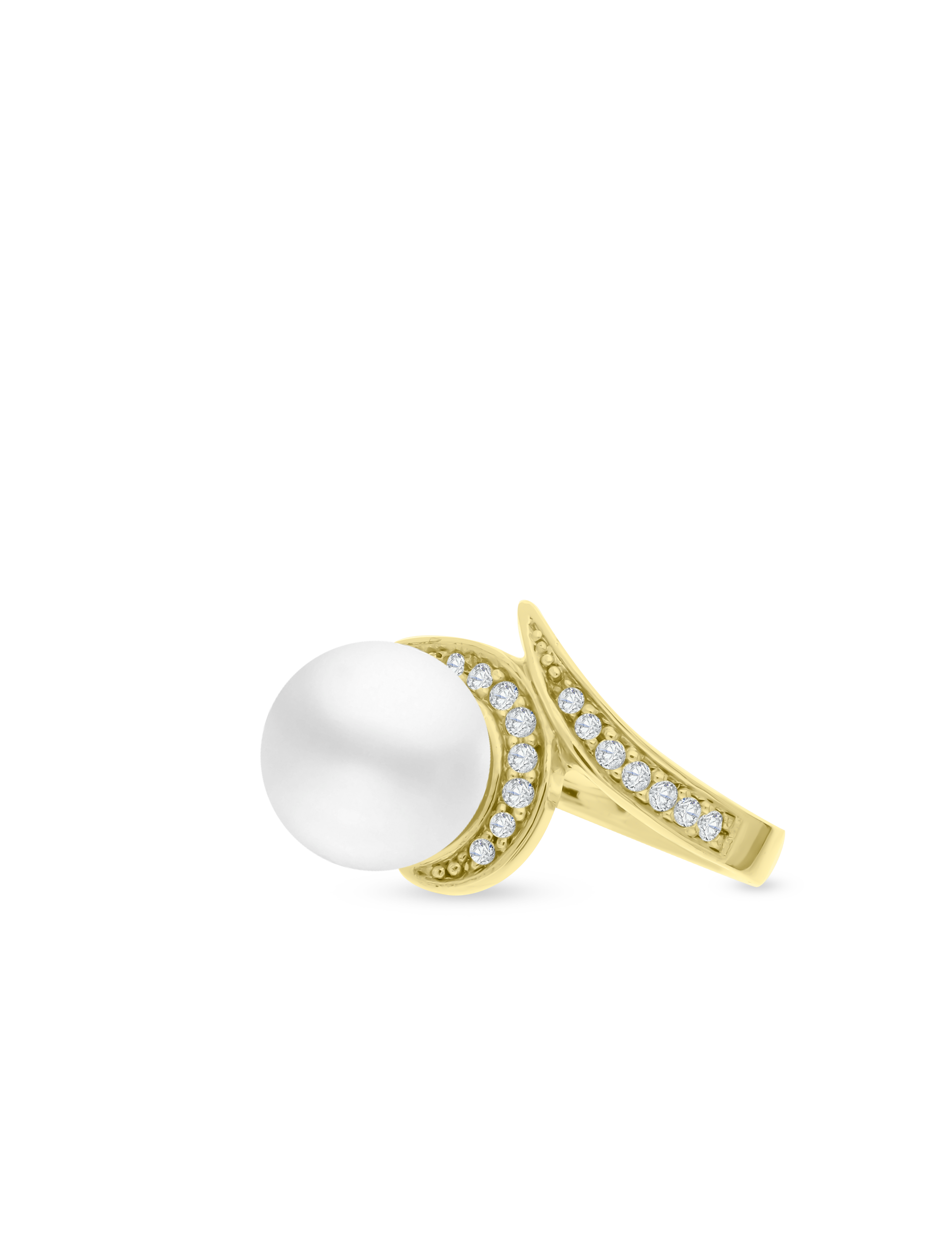 Ring 925 Silber goldplattiert mit Perle 12mm_16938_1