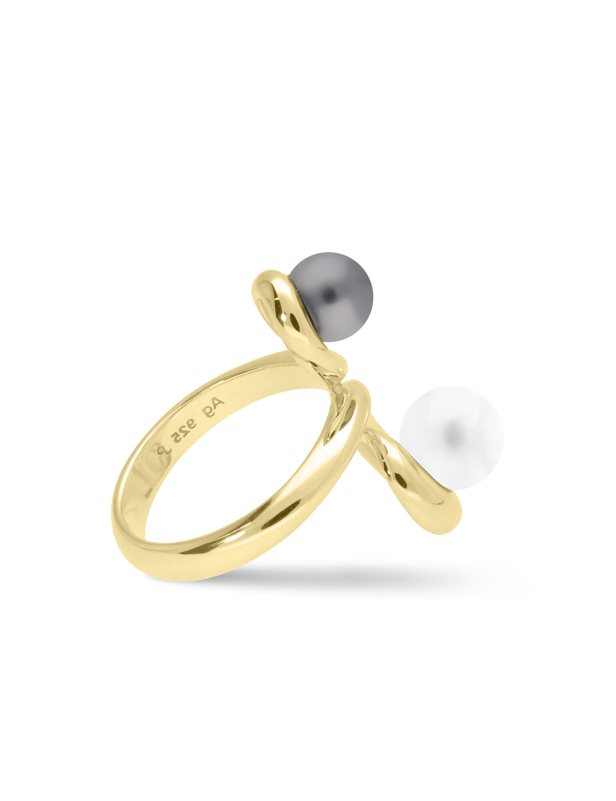 Ring 925 Silber goldplattiert mit Perlen_15916_3